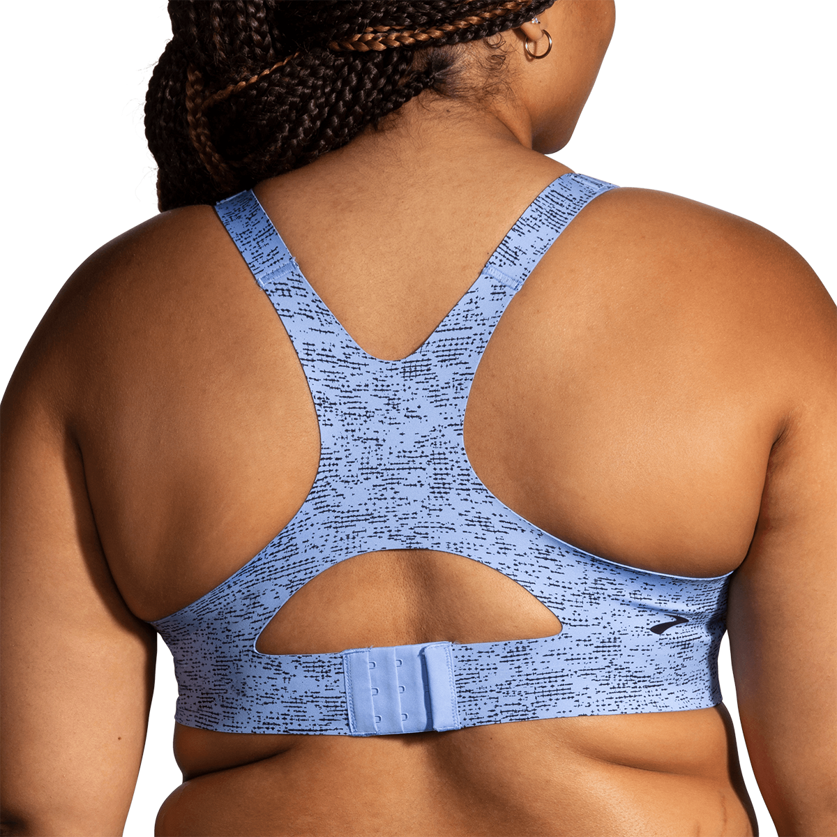 Brooks Dare Racerback Run Bra 2.0 - Blue Lavender Terrain Print