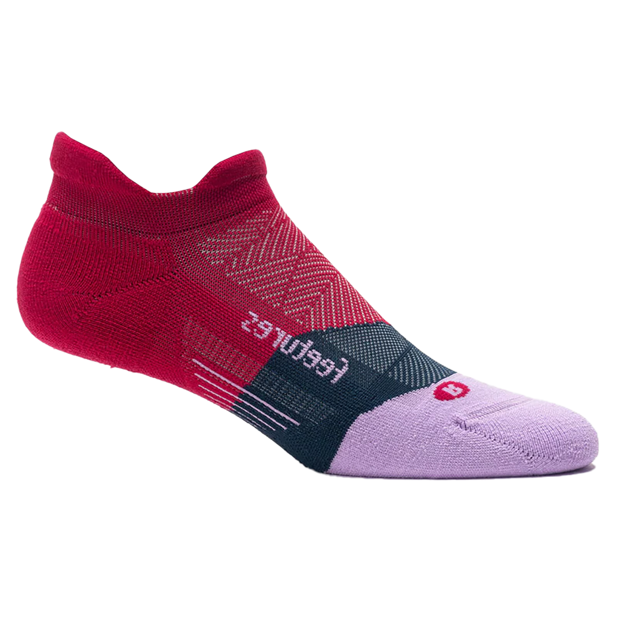 Feetures Elite Light Cushion No Show Tab - Berry