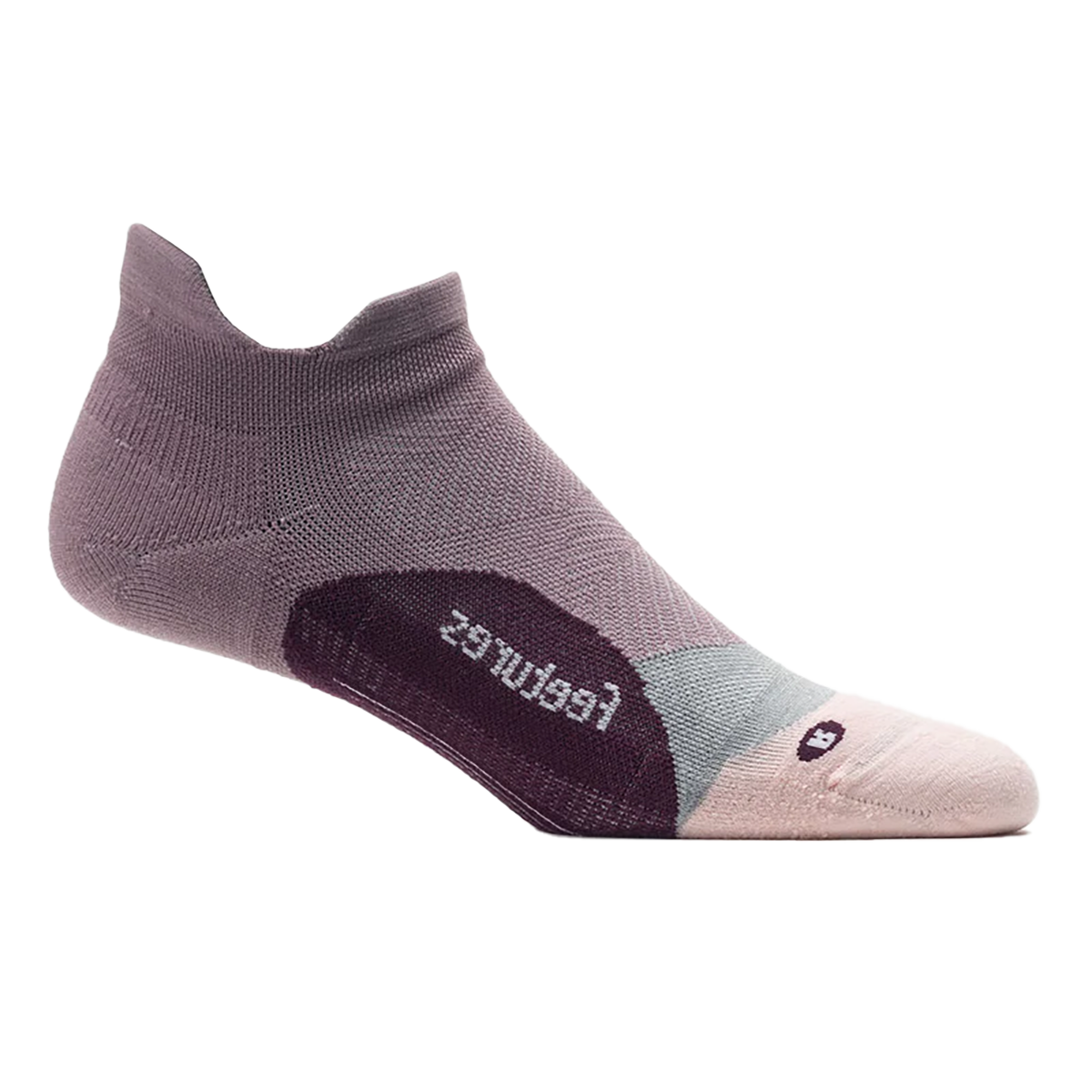 Feetures Elite Light Cushion No Show Tab - Lilac Muave