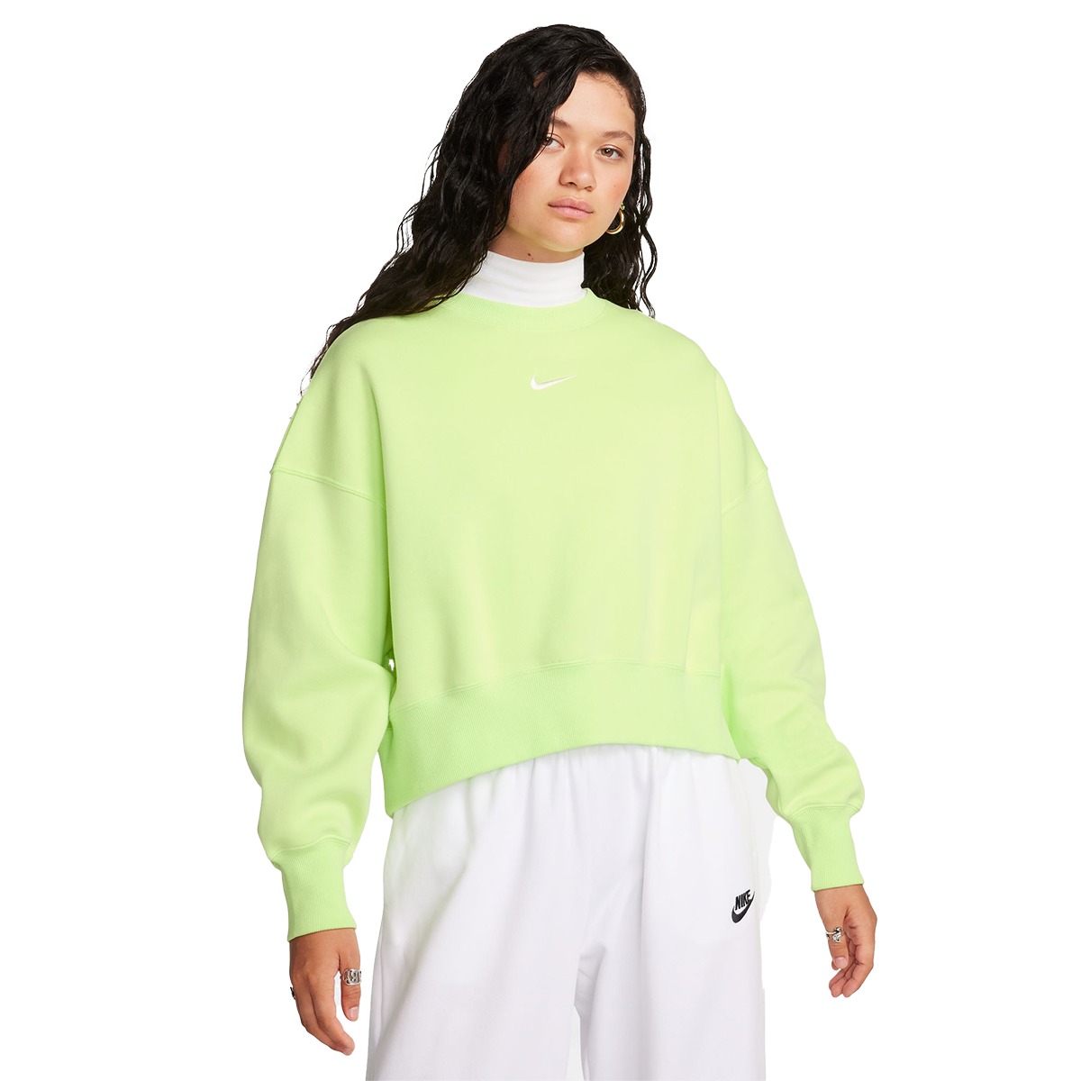 Neon green nike sweater hotsell