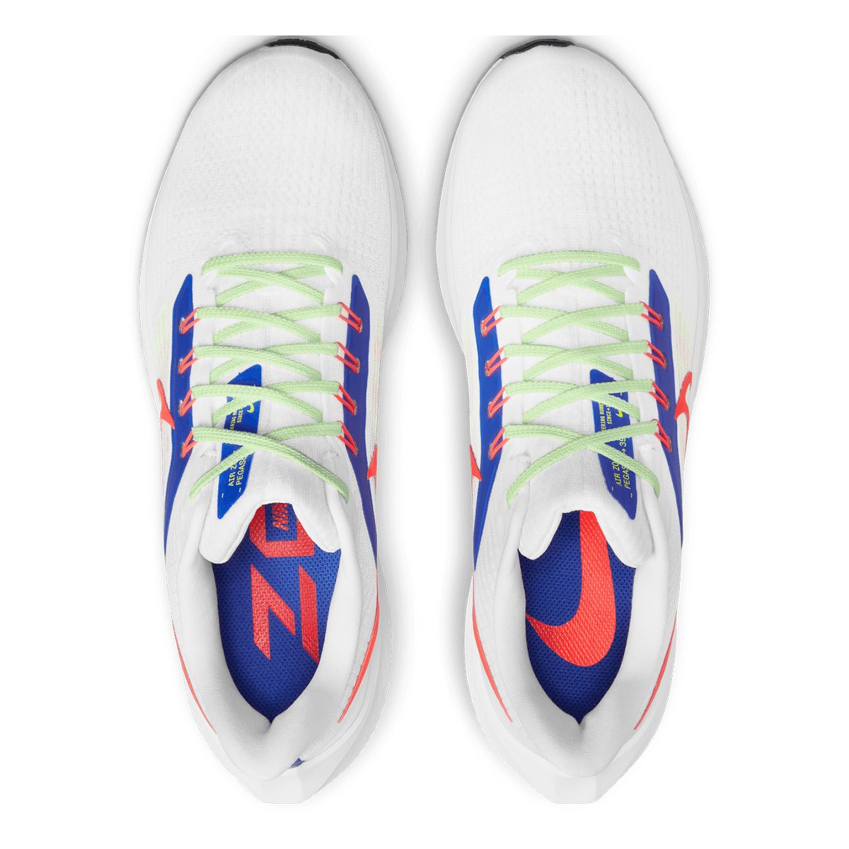 Nike Air Zoom Pegasus 39 - White - Bright Crimson - Racer Blue - Volt