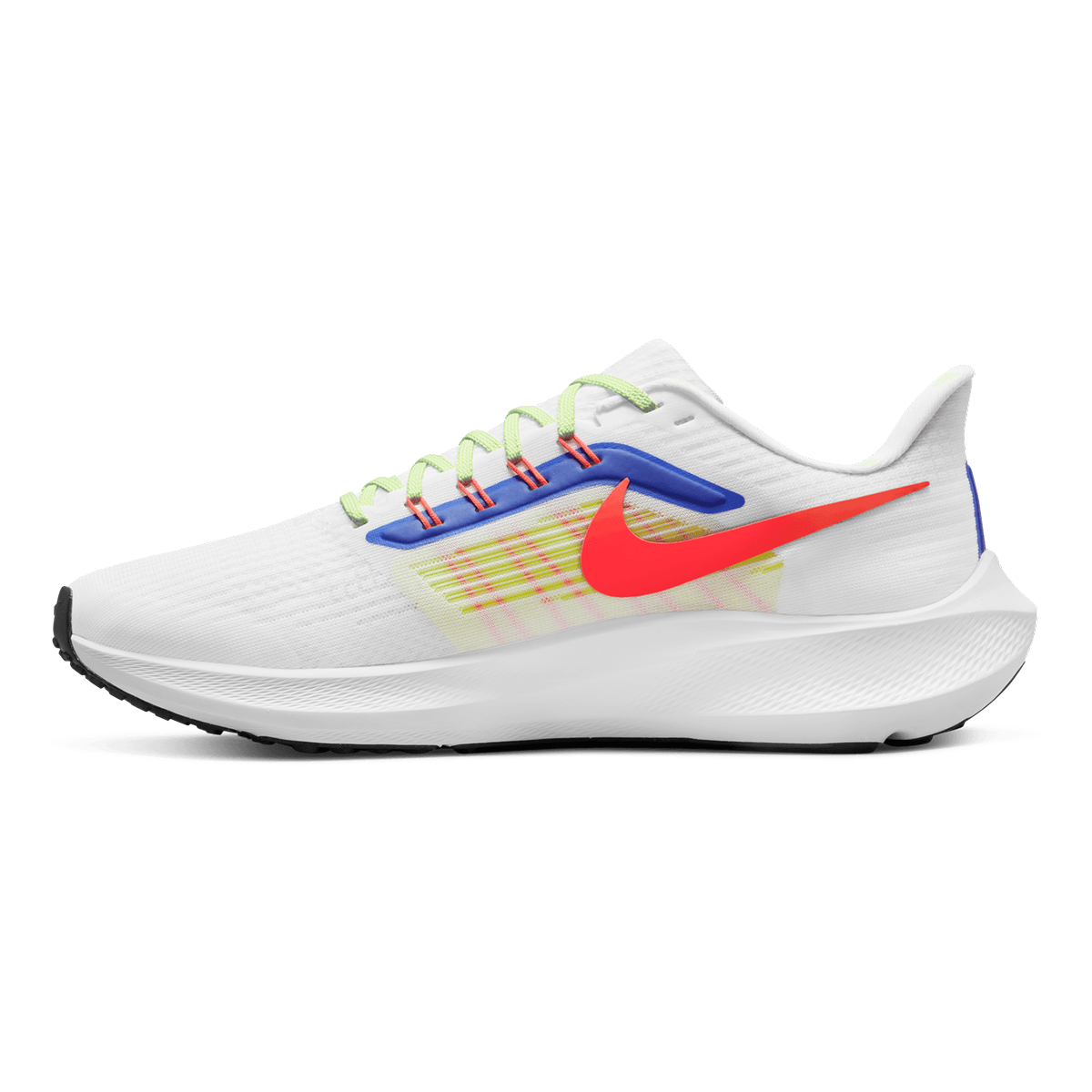 Nike Air Zoom Pegasus 39 - White - Bright Crimson - Racer Blue - Volt