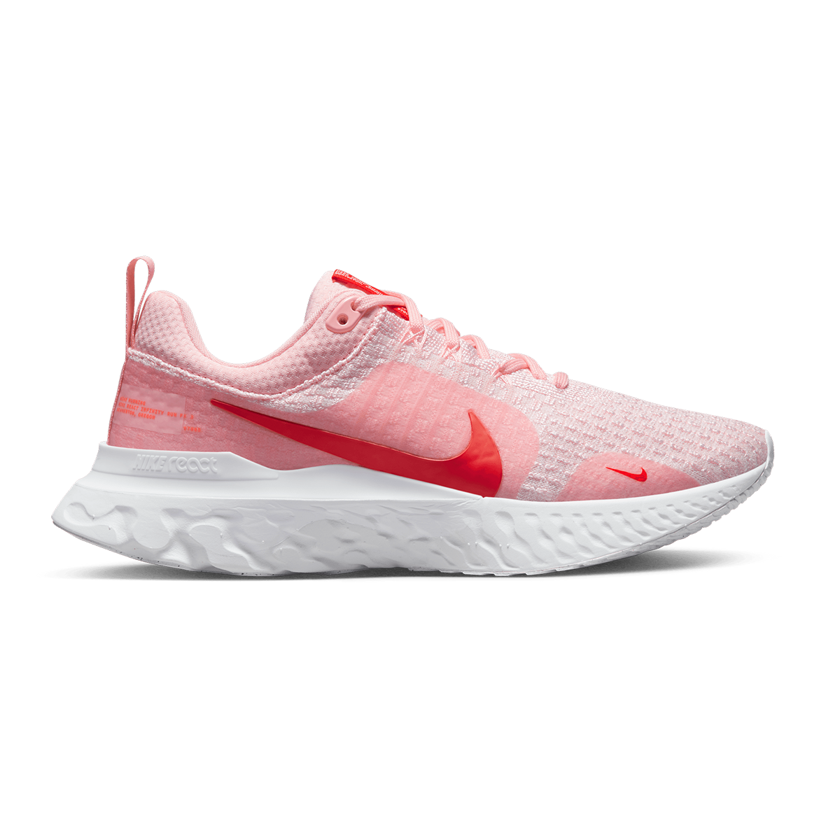 Nike React Infinity 3 Medium Soft Pink White Summit White Light Crimson Women s Running Shoes Size 7.5