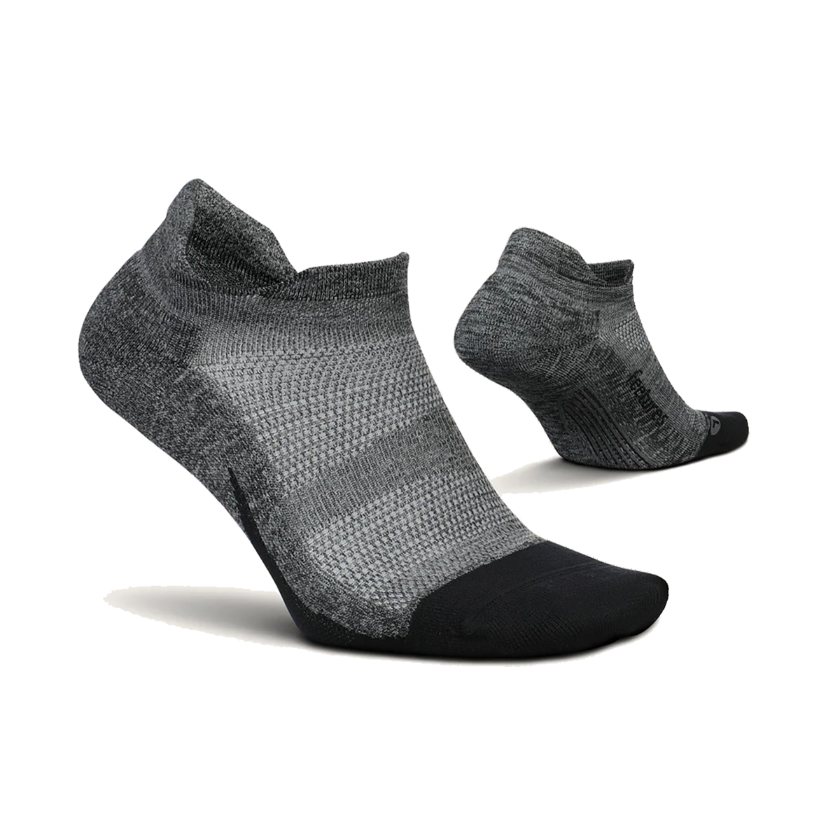 Feetures Elite Light Cushion No Show Tab - Grey