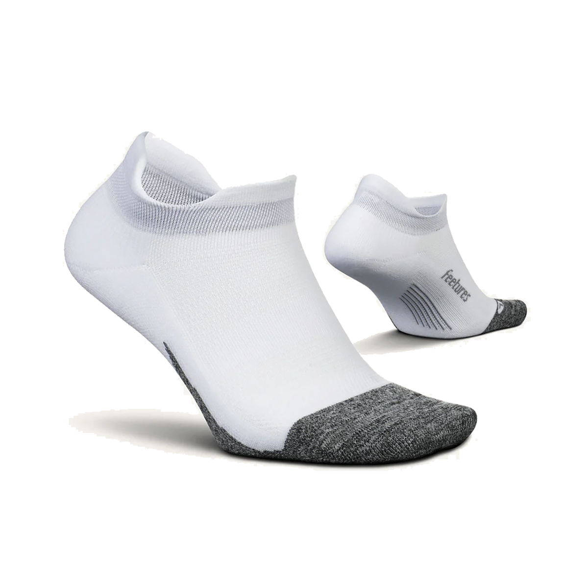 Feetures Elite Light Cushion No Show Tab - White