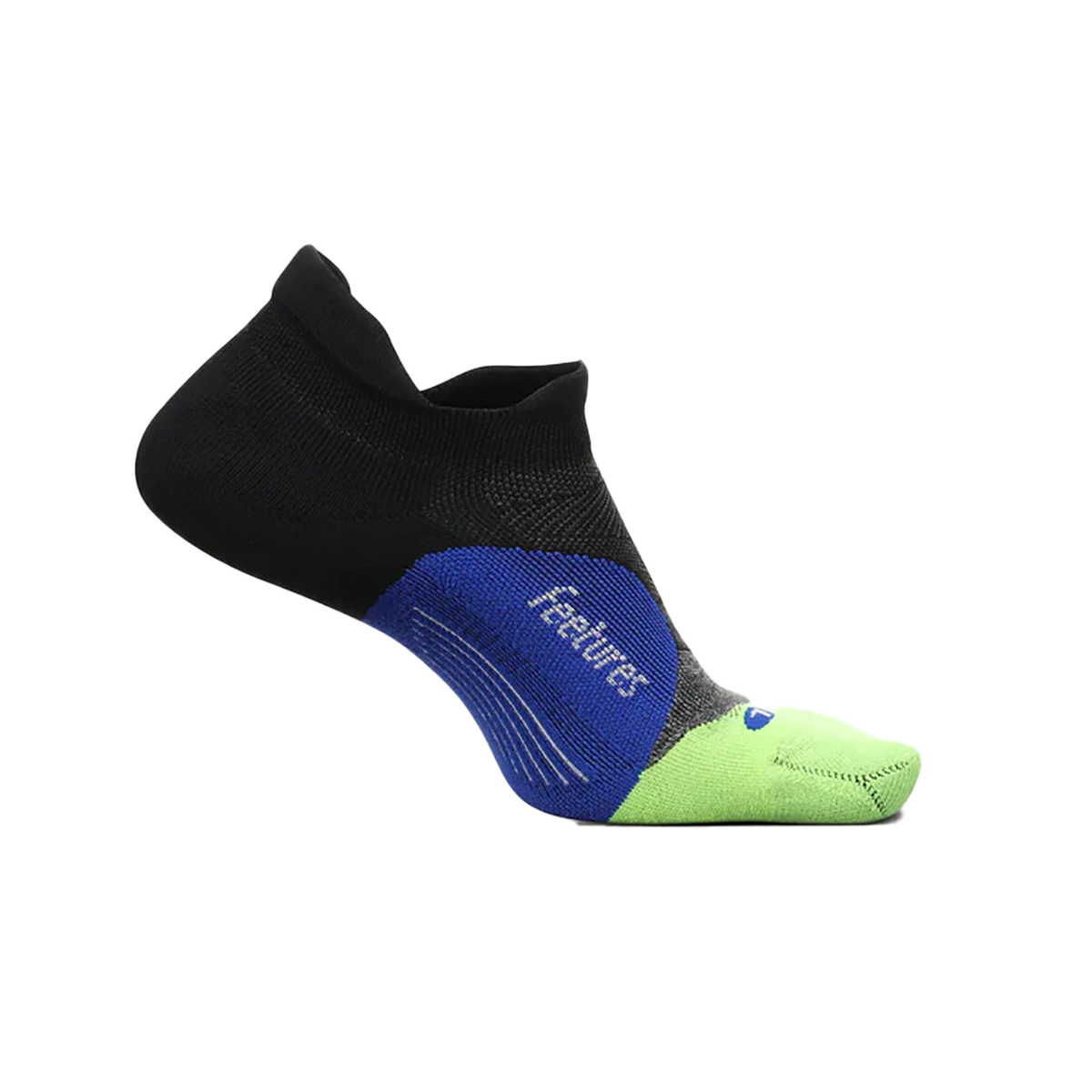 Feetures Elite Ultra Light No Show Tab - Black Neon