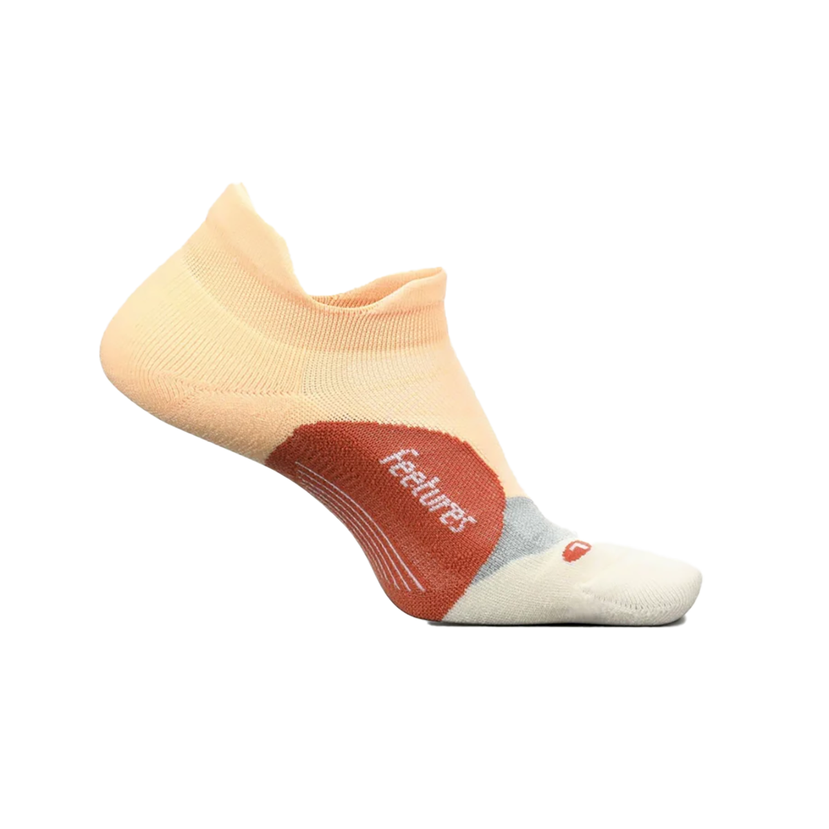 Feetures Elite Light Cushion No Show Tab - Electric Peach