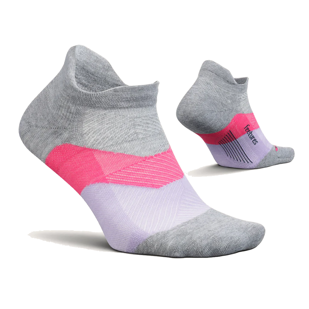 Feetures Elite Max Cushion No Show Tab - Gradual Grey