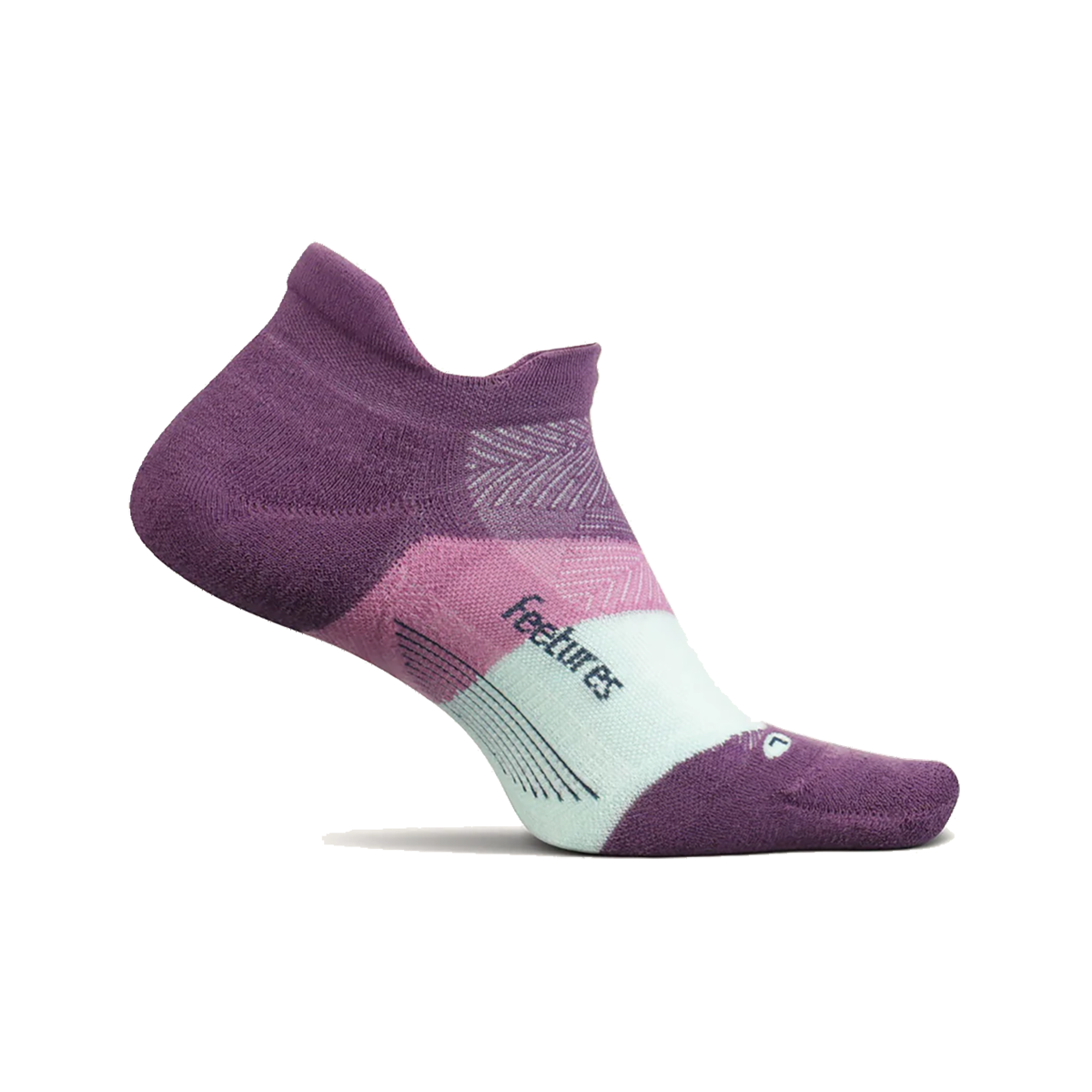 Feetures Elite Max Cushion No Show Tab - Peak Purple