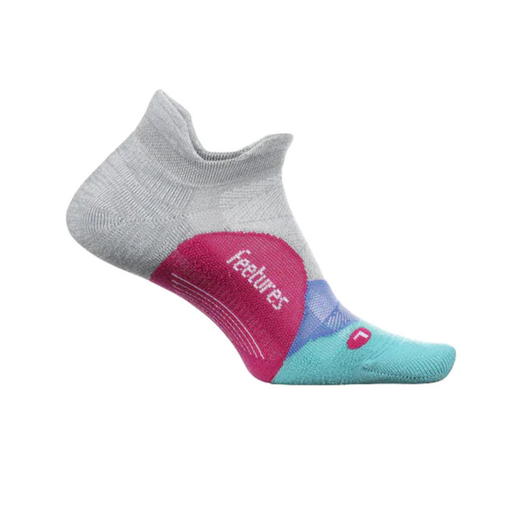 Feetures Elite Light Cushion No Show Tab - Go Grey