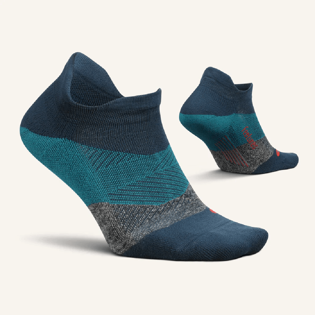 Feetures Elite Light Cushion No Show Tab - Trek Teal