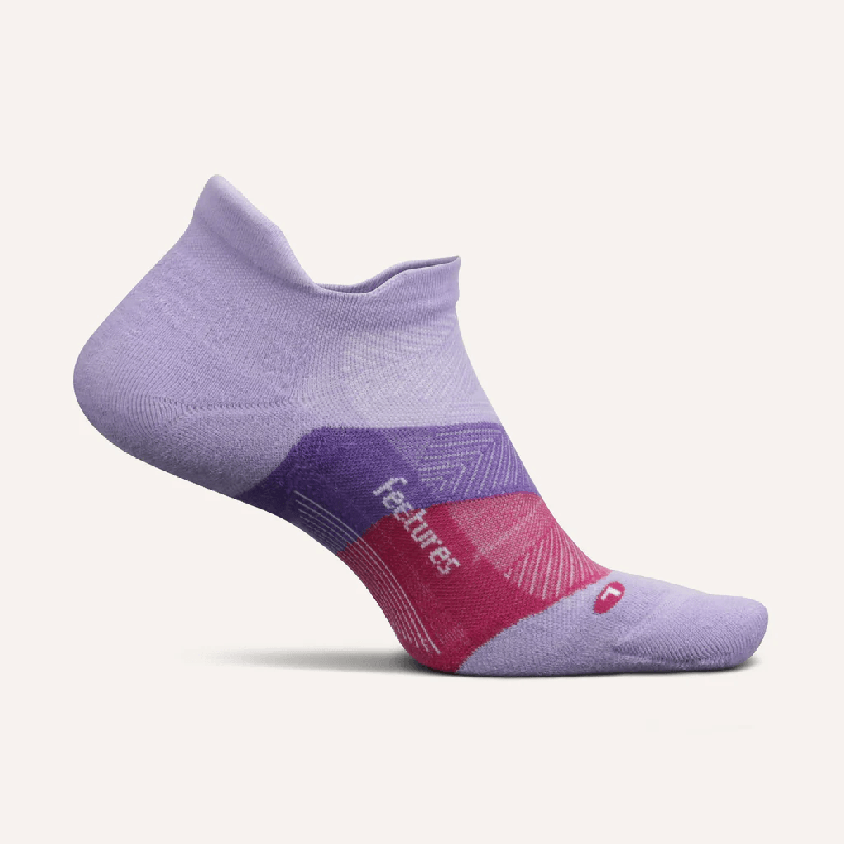 Feetures Elite Max Cushion No Show Tab - Lace Up Lavender