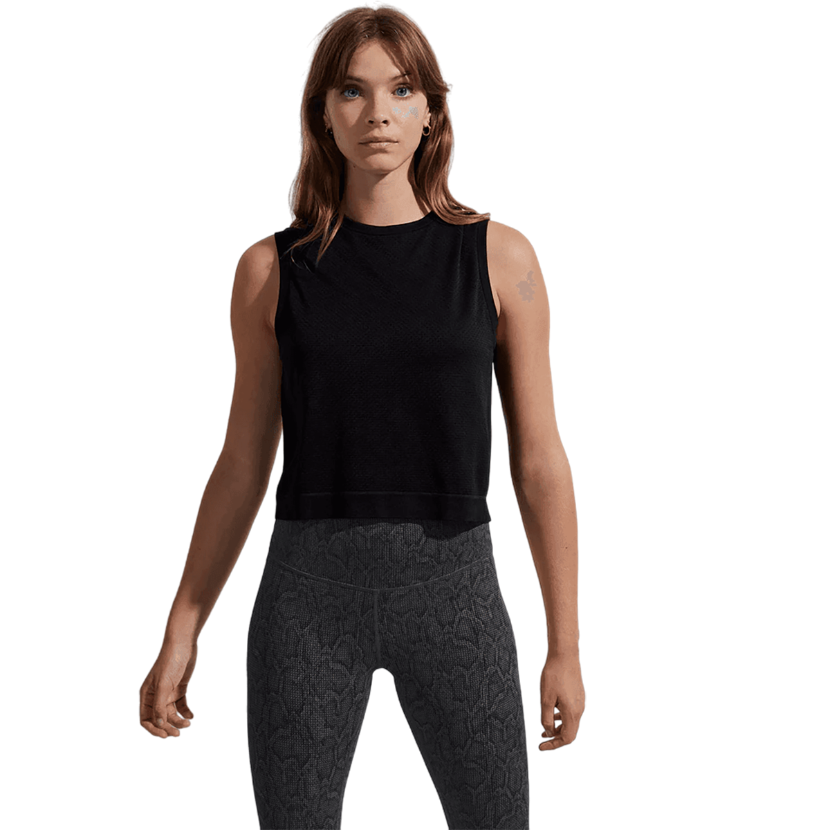 Varley Page Seamless Crop Tank