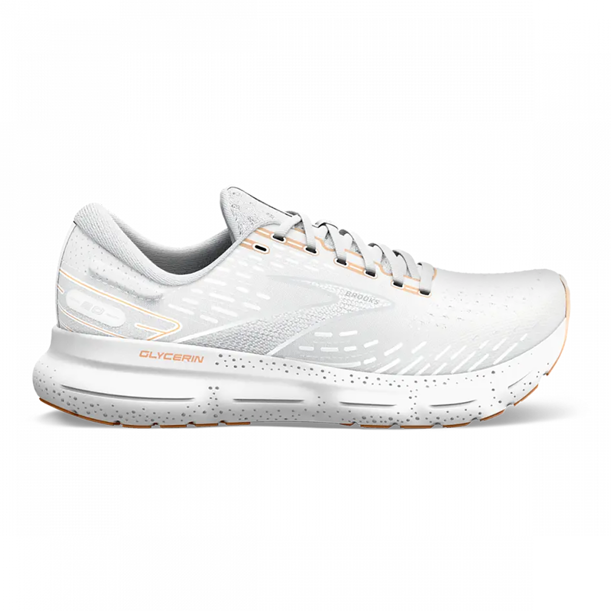 Brooks Glycerin 20 - White - Grey - Peach