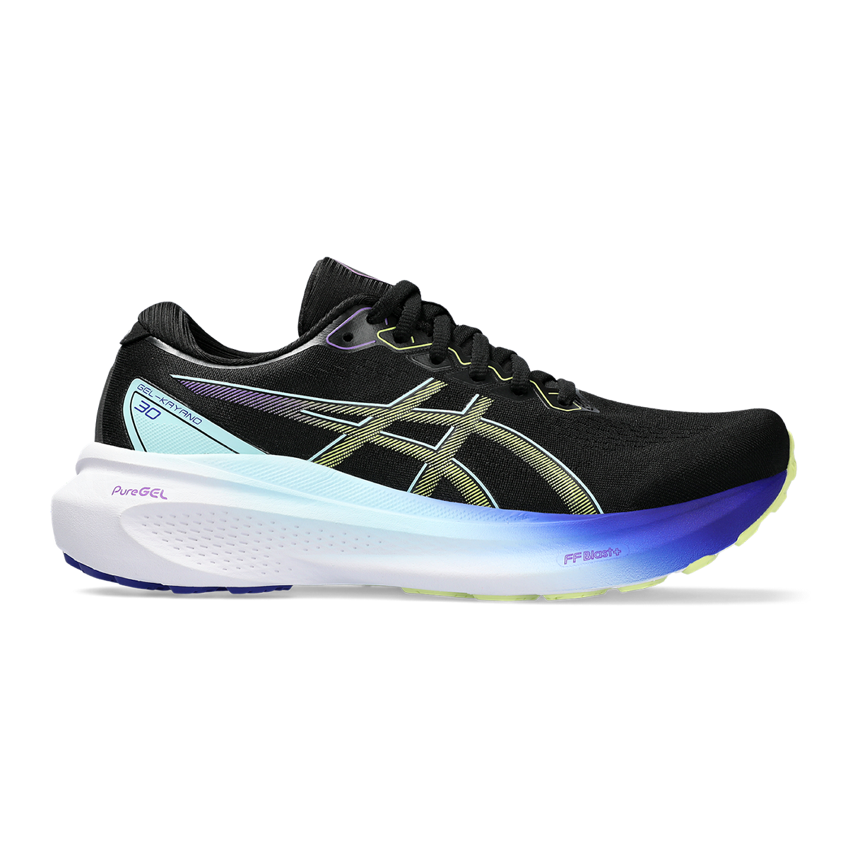 Asics Gel Kayano 30 - Black - Glow Yellow