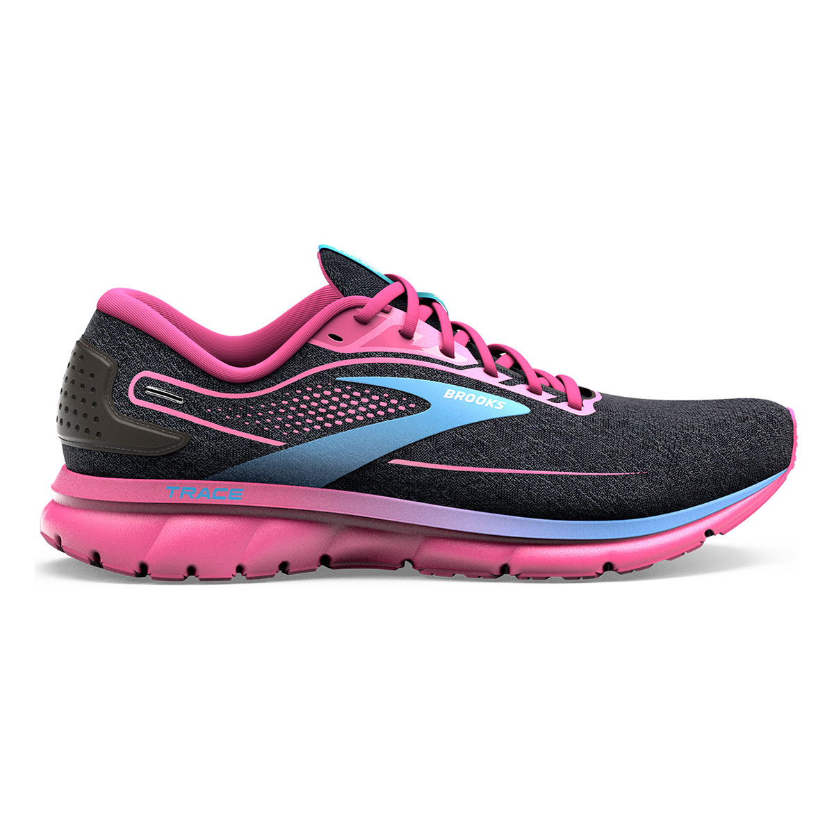 Brooks Trace 2 - Black - Marina - Lilac Rose