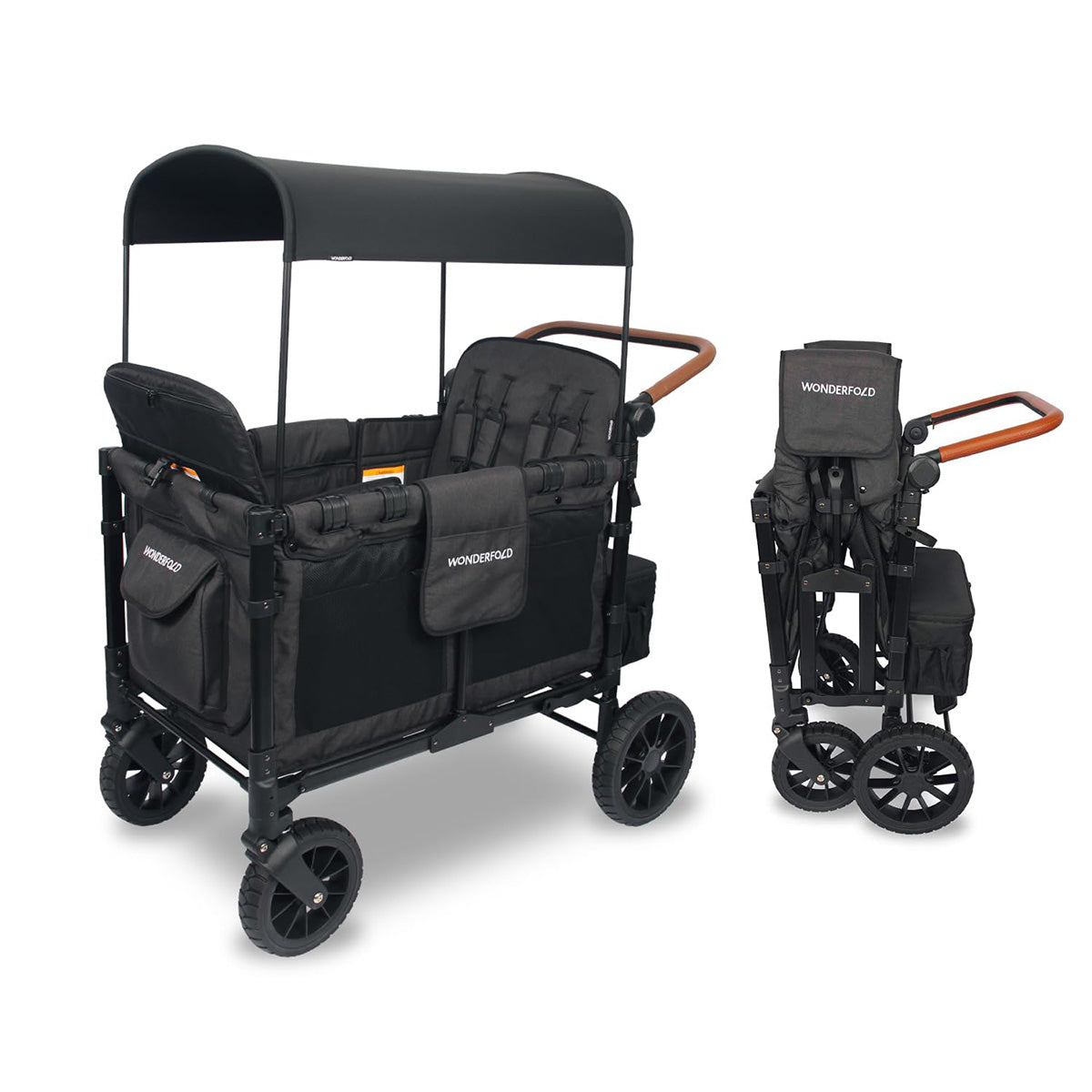 WonderFold W4 Luxe Quad Stroller Wagon