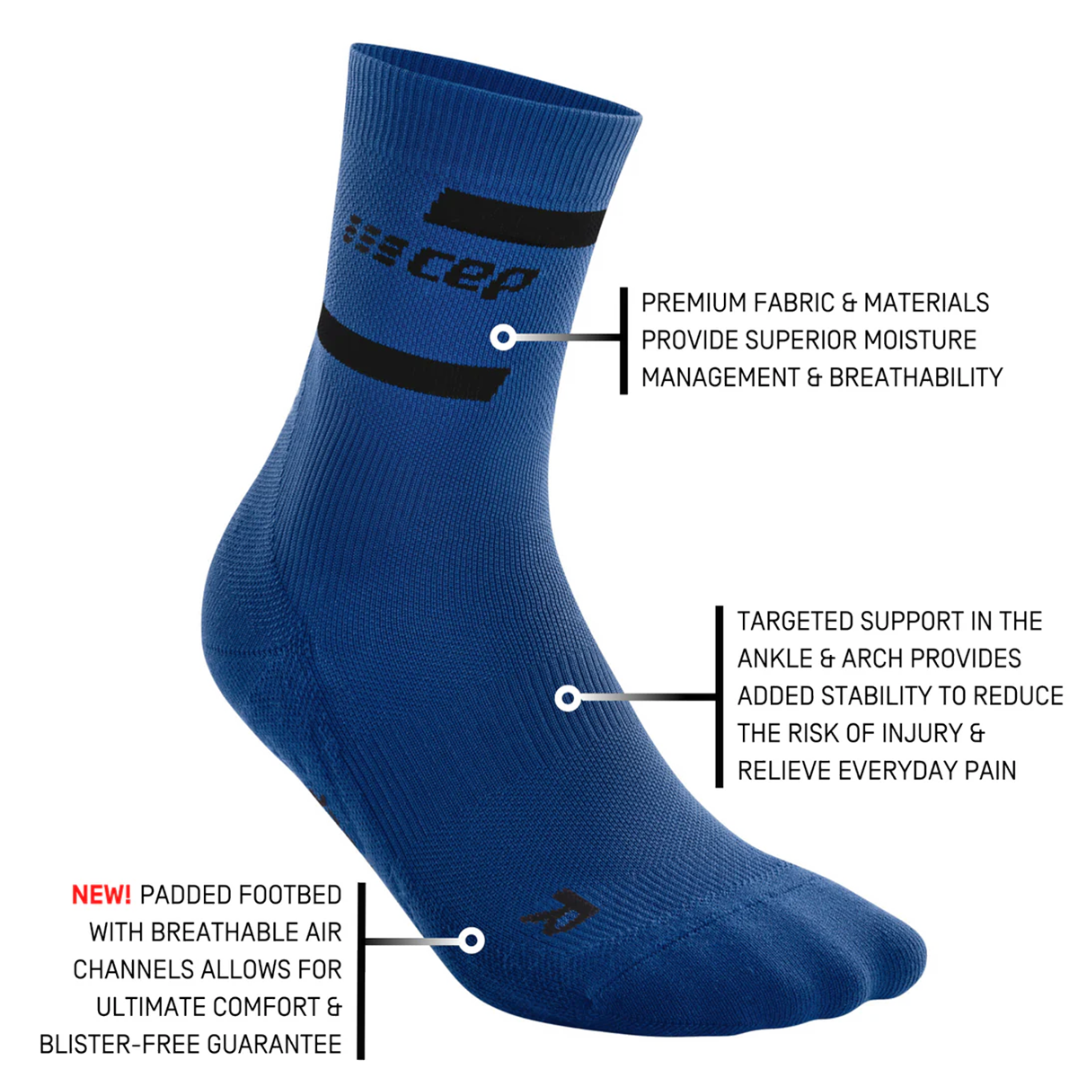 CEP The Run Compression Mid Cut Socks 4.0