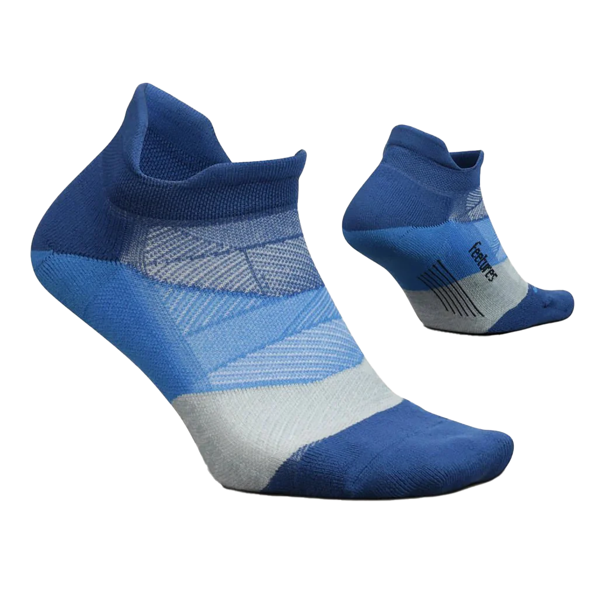 Feetures Elite Ultra Light No Show Tab - Buckle Up Blue