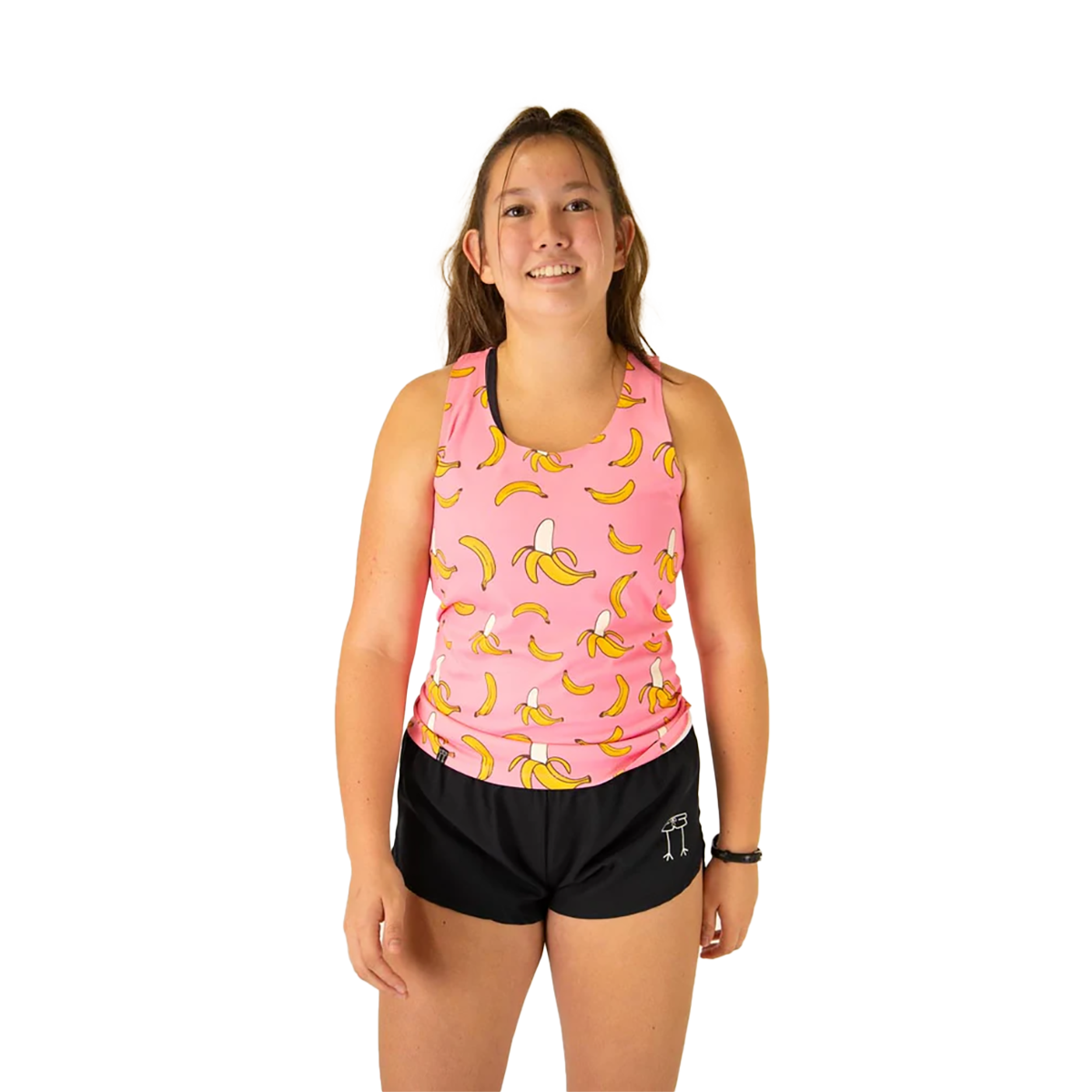 ChicknLegs Preformance Singlet Pink Bananas