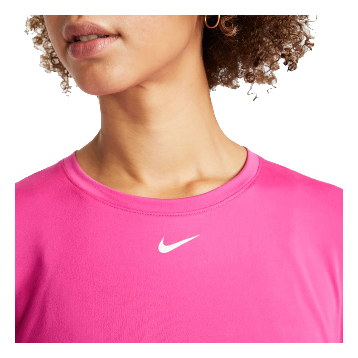 Nike pink crop best sale