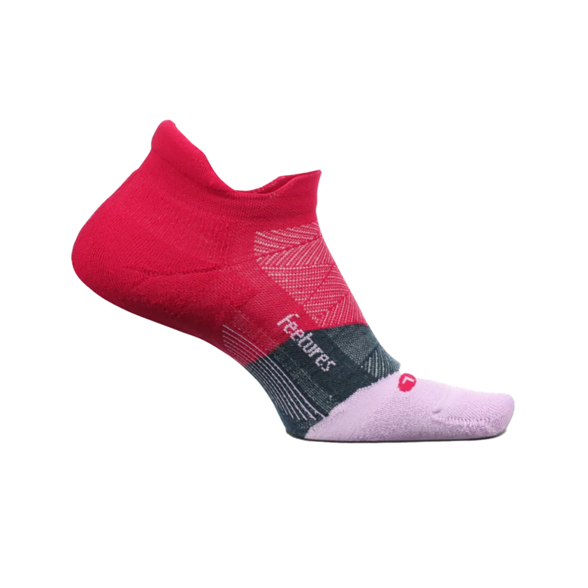 Feetures Elite Max Cushion No Show Tab - Berry