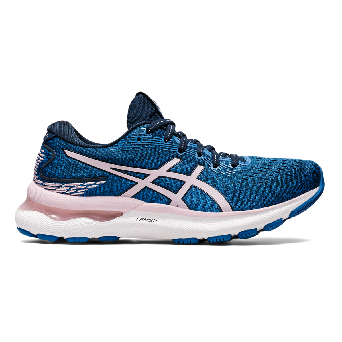 Asics Gel Nimbus 24 - French Blue - Barely Rose