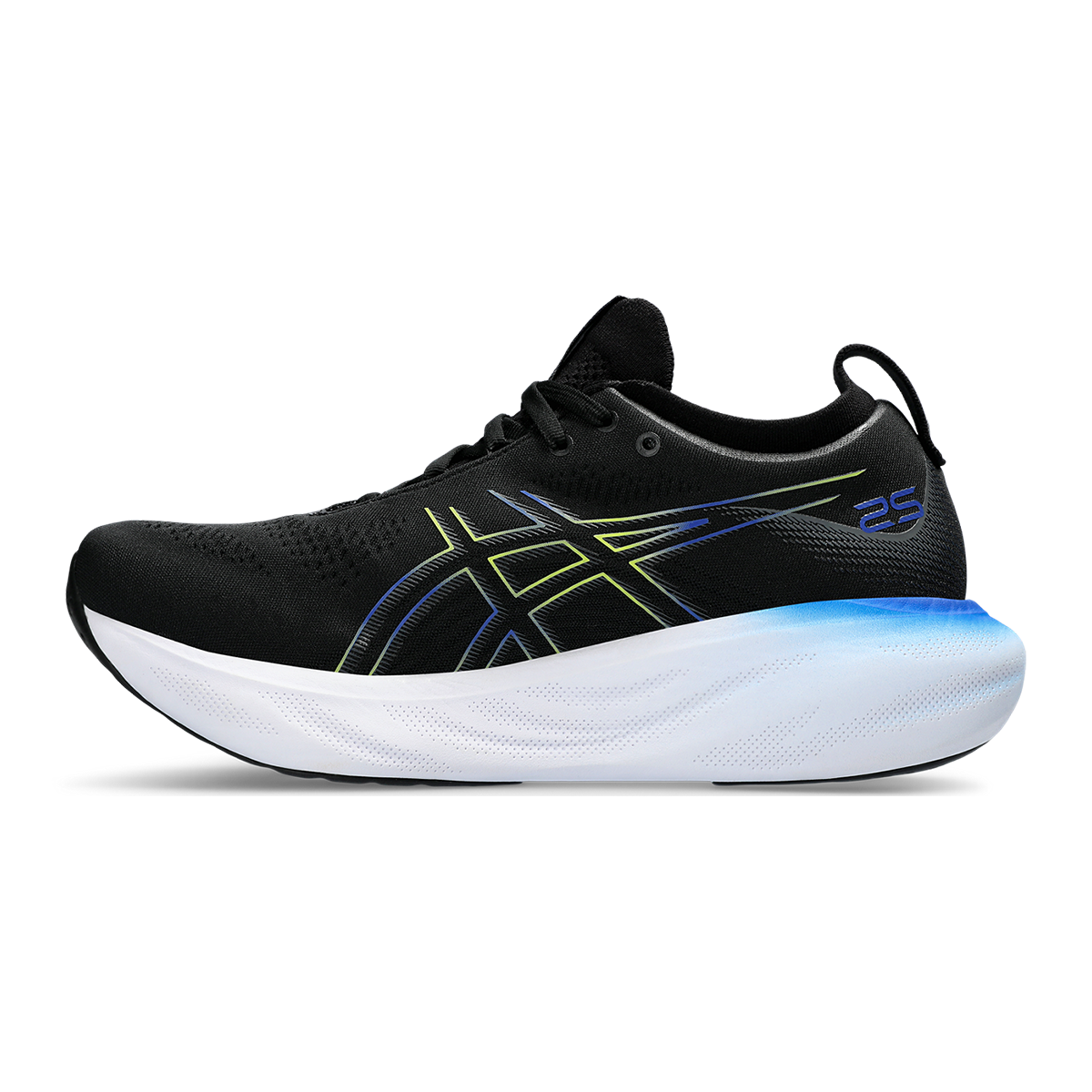 Asics Gel Nimbus 25 - Black - Glow Yellow