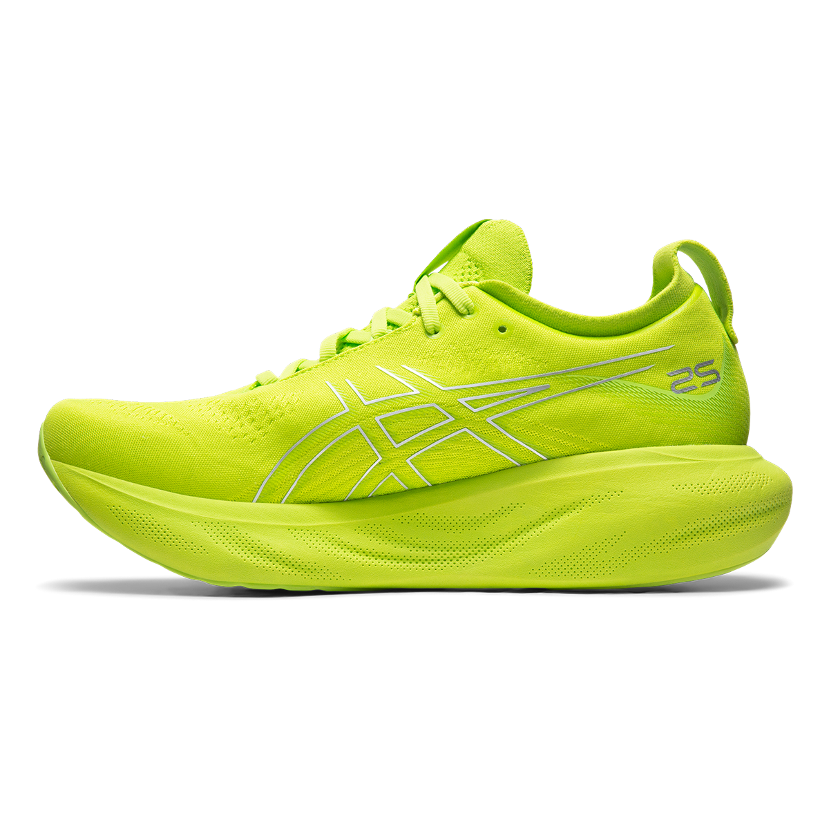 Asics Gel Nimbus 25 - Lime Zest - White