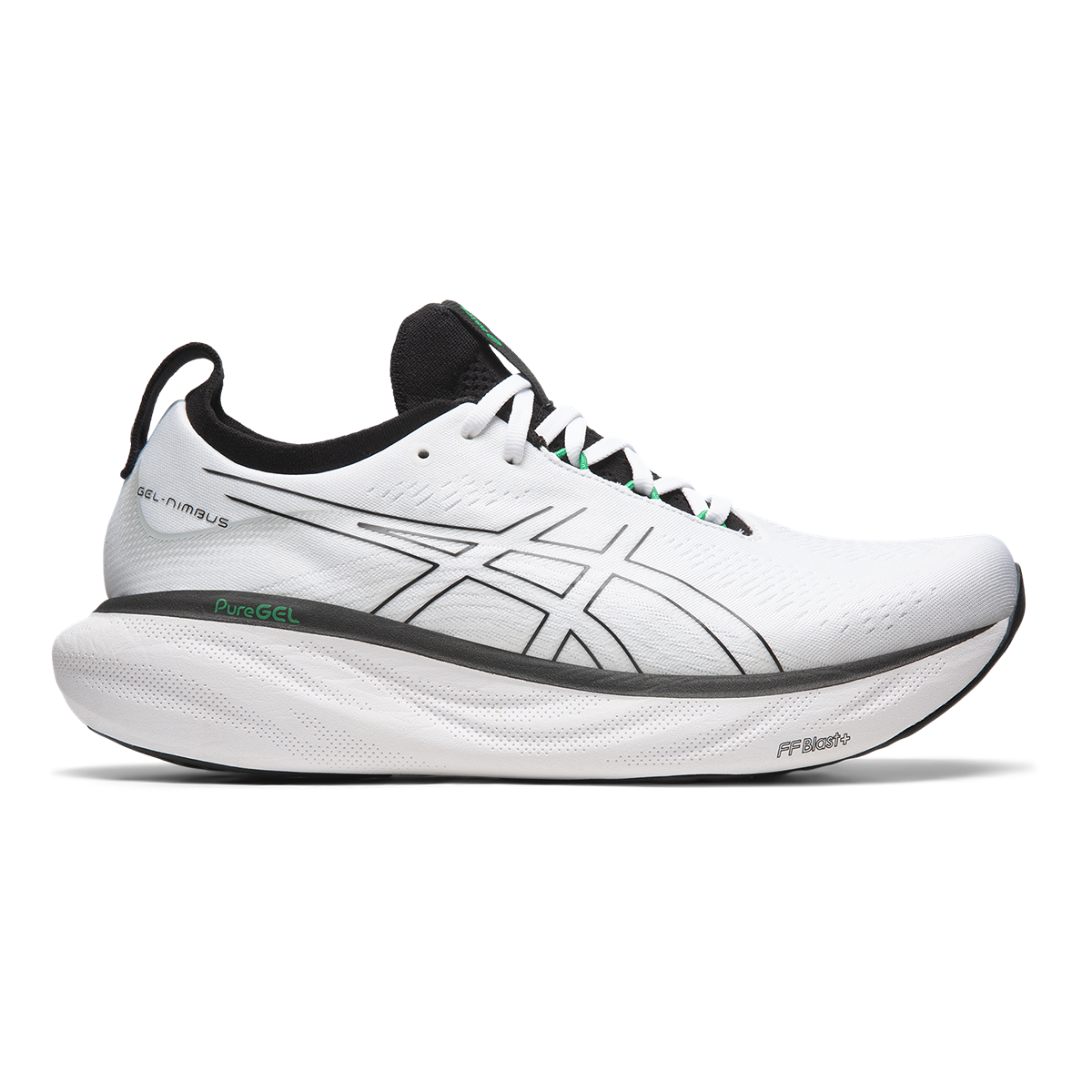 Asics Gel Nimbus 25 - White - Black