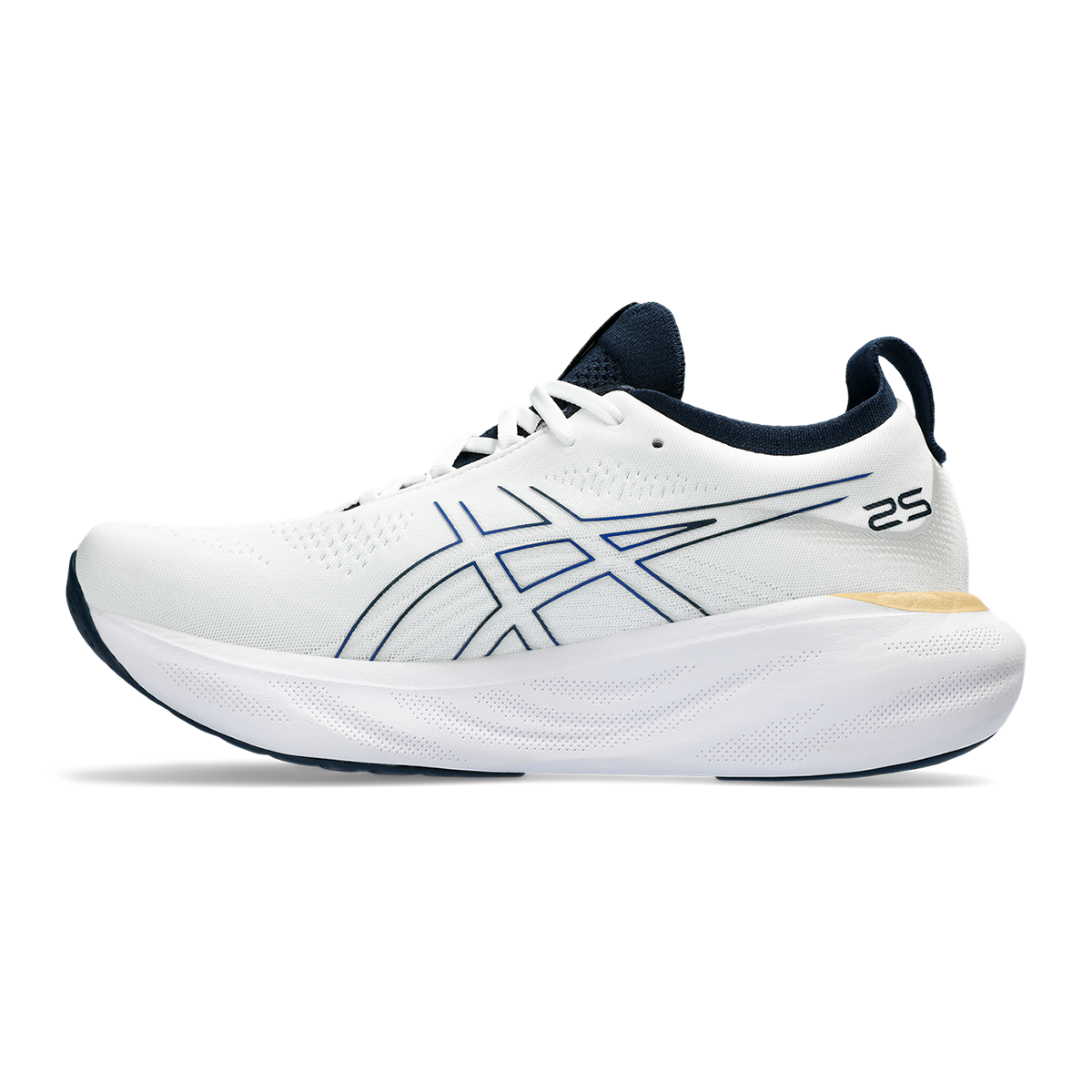 Asics Gel Nimbus 25 - White - Illusion Blue