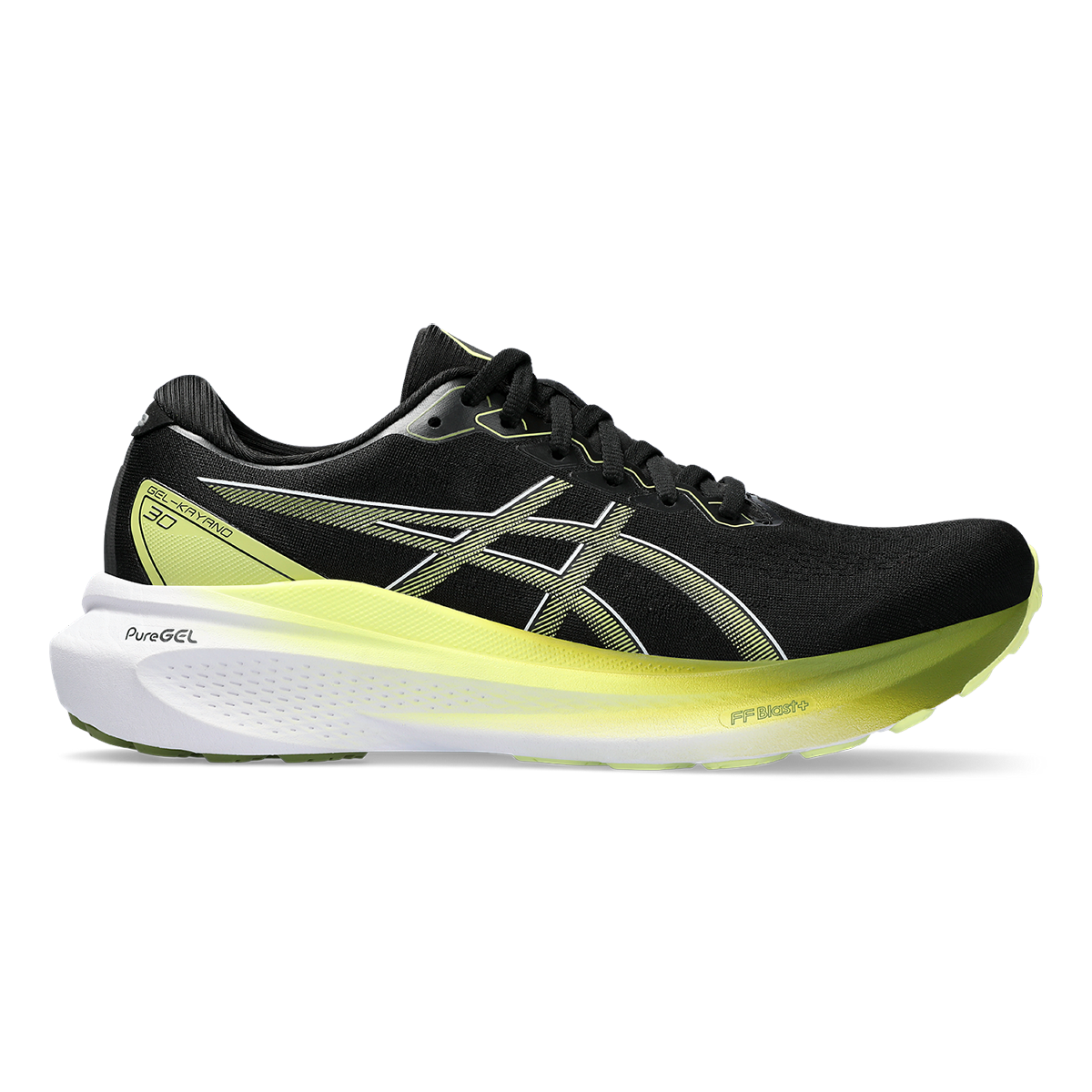 Asics Gel Kayano 30 - Black - Glow Yellow