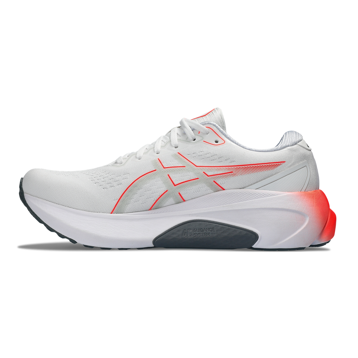 Asics Gel Kayano 30 - White - Sunrise Red