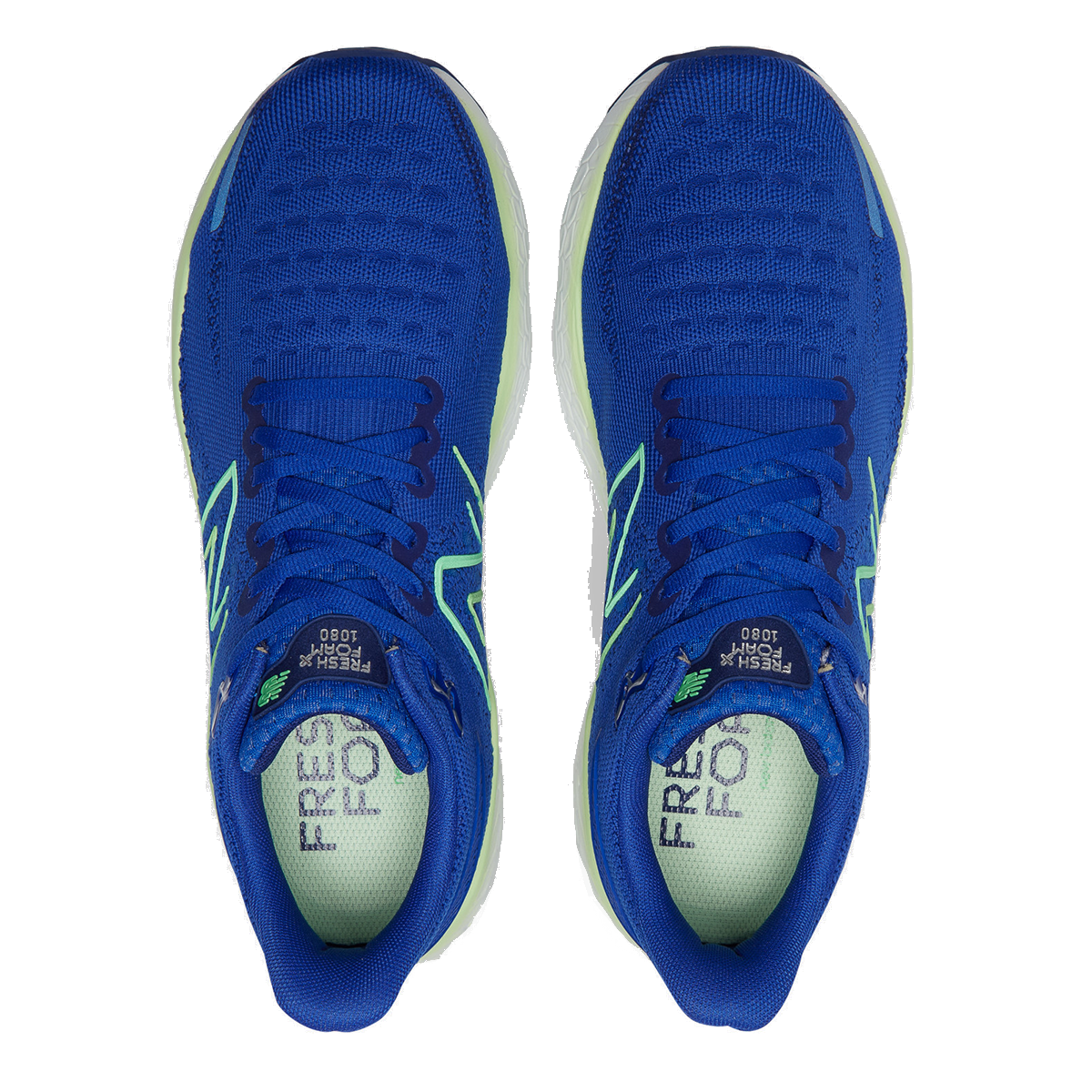 New Balance Fresh Foam X 1080 V12 - Blue - Green Apple - Vibrant Spring - Victory Blue