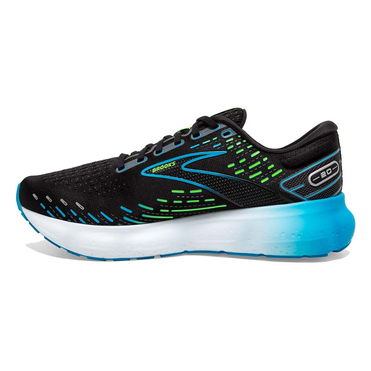 Brooks Glycerin 20 - Black - Hawaiian Ocean - Green