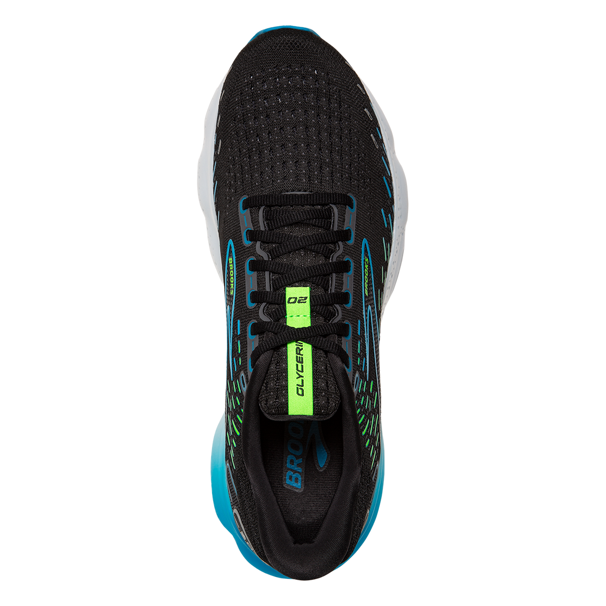 Brooks Glycerin 20 - Black - Hawaiian Ocean - Green