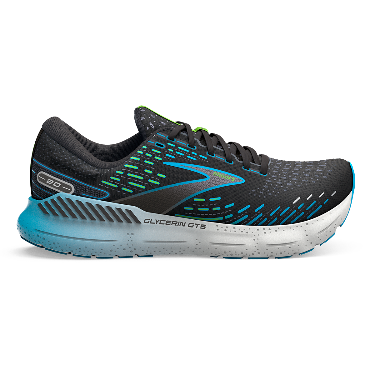 Brooks Glycerin GTS 20 - Black - Hawaiian Ocean - Green