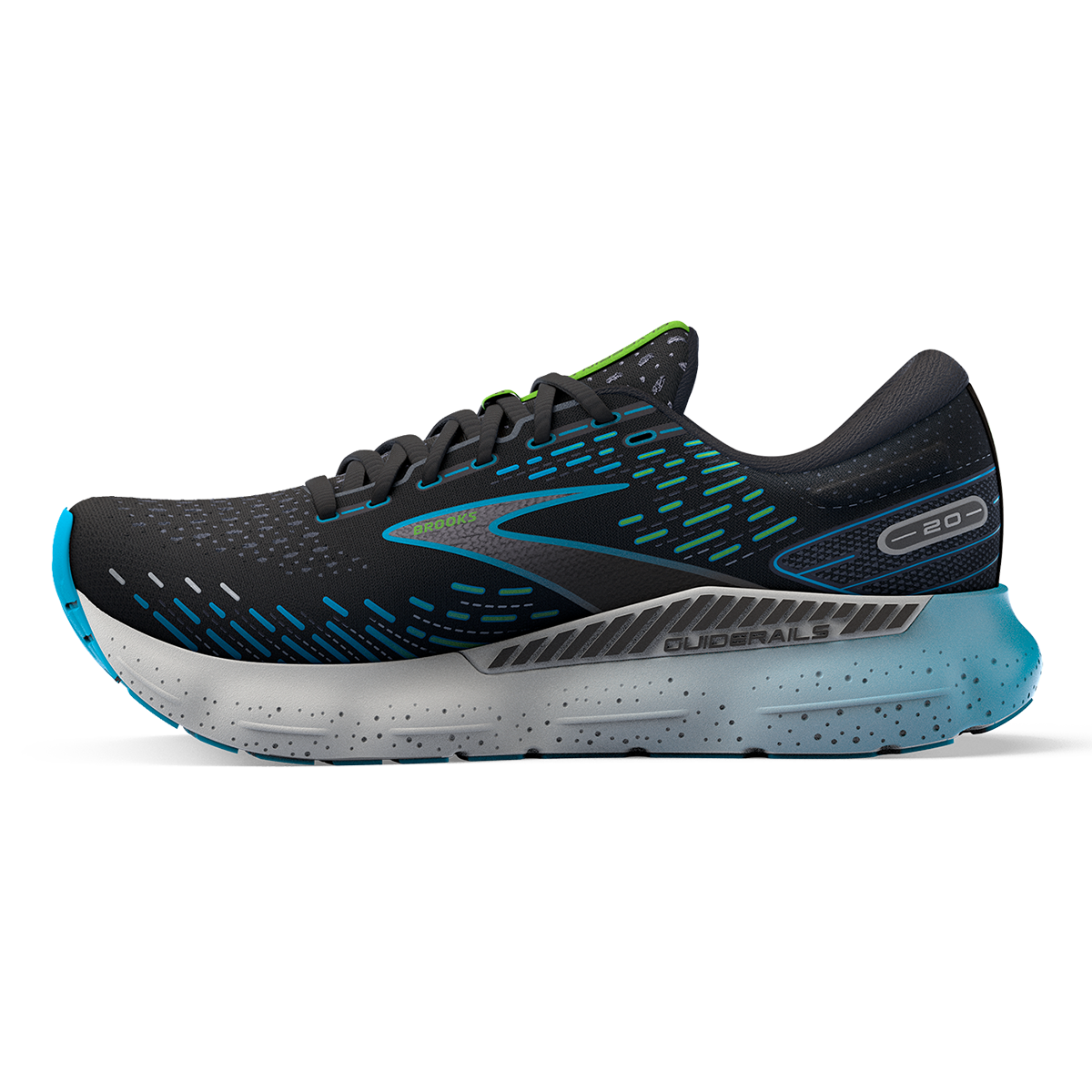 Brooks Glycerin GTS 20 - Black - Hawaiian Ocean - Green