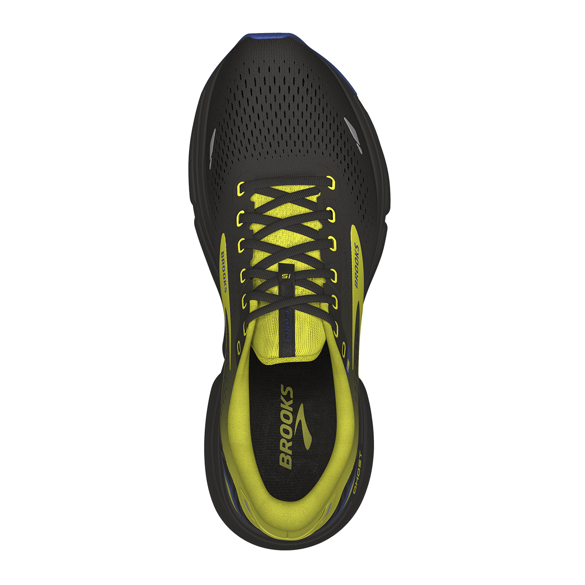 Brooks Ghost 15 - Black - Nightlife - Blue