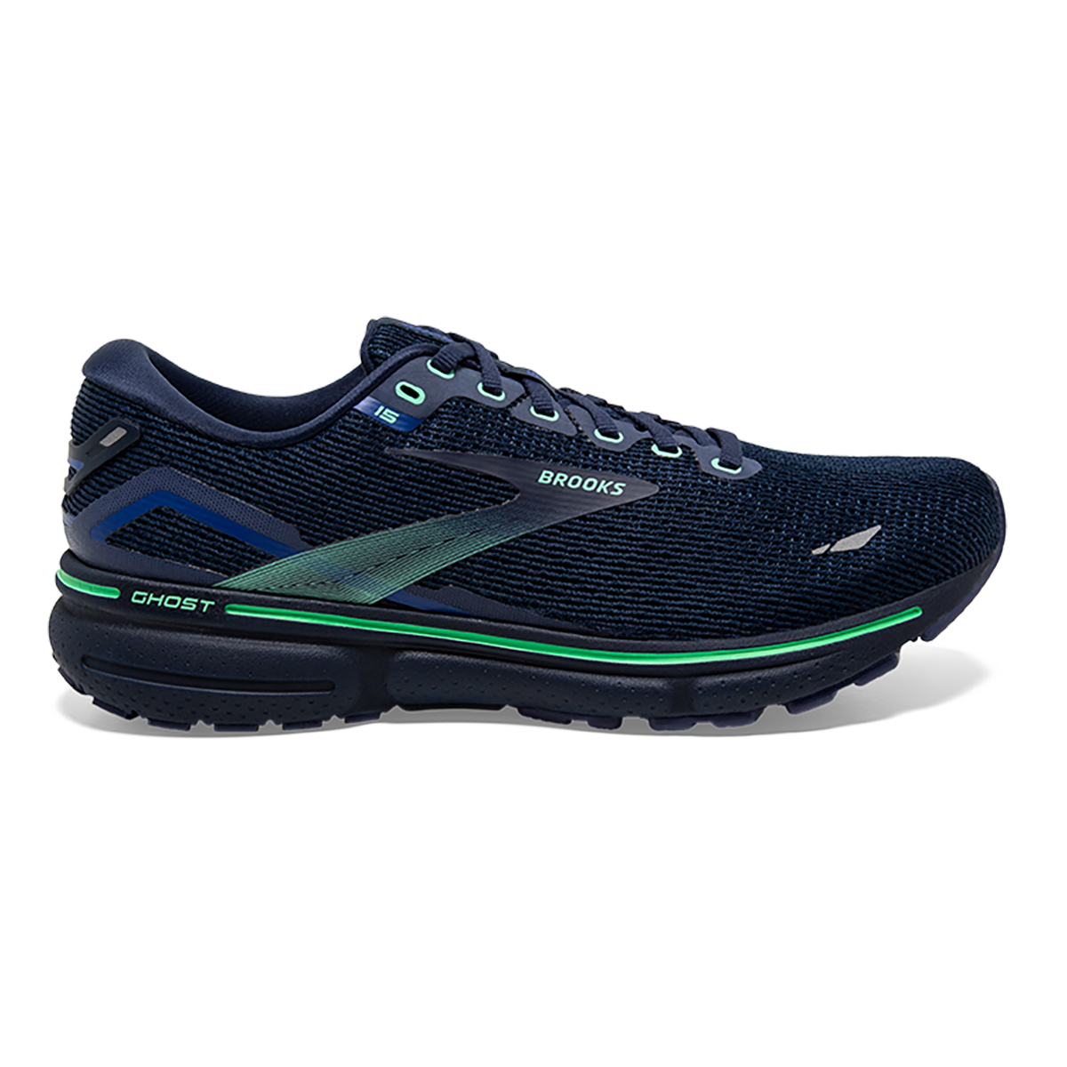 Brooks Ghost 15 - Crown Blue - Black - Green