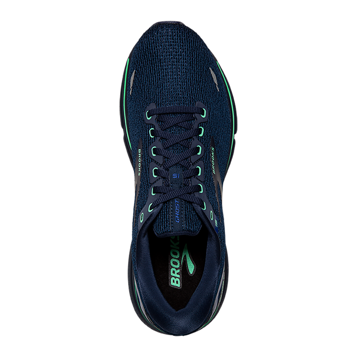 Brooks Ghost 15 - Crown Blue - Black - Green