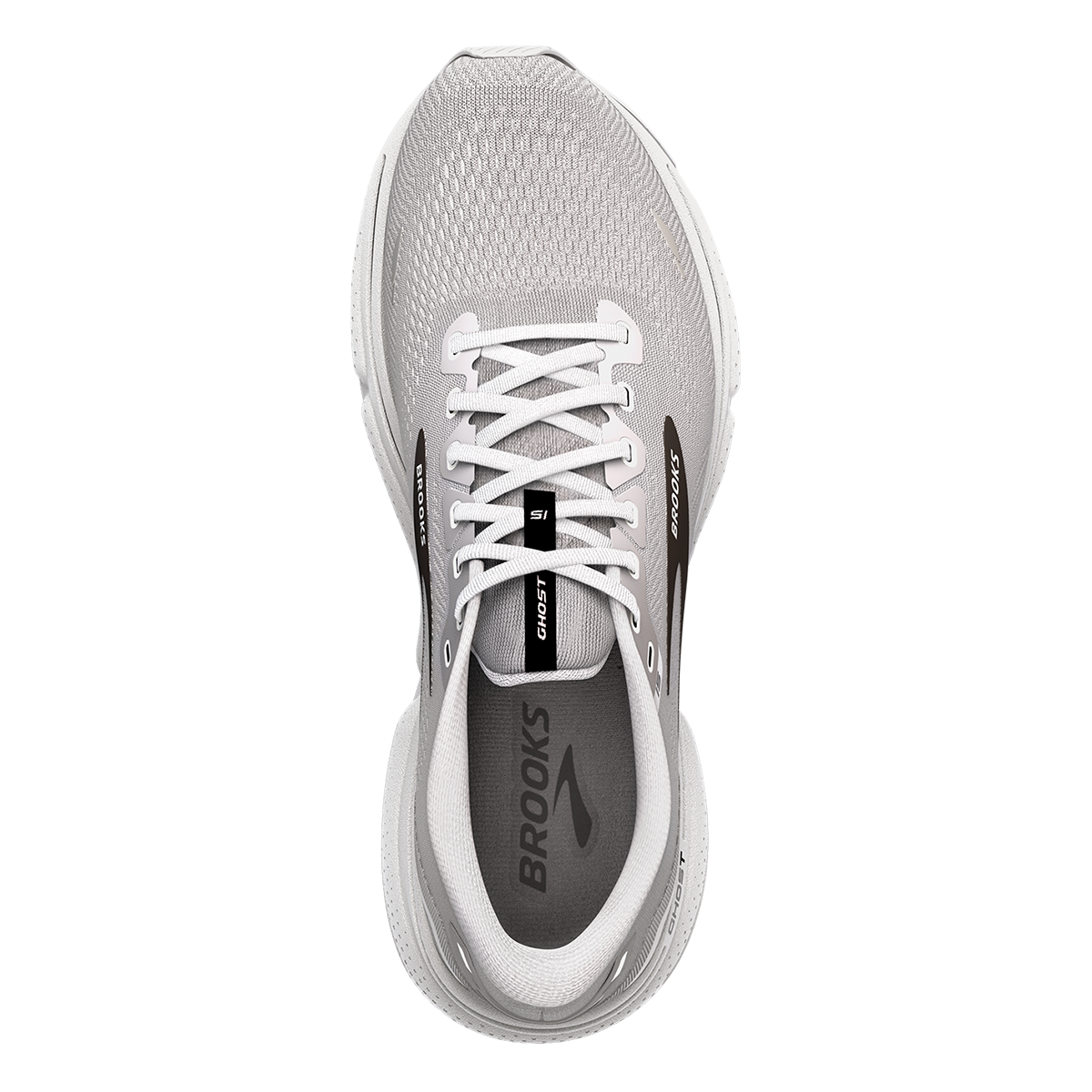 Brooks Ghost 15 - Alloy - Oyster - Black