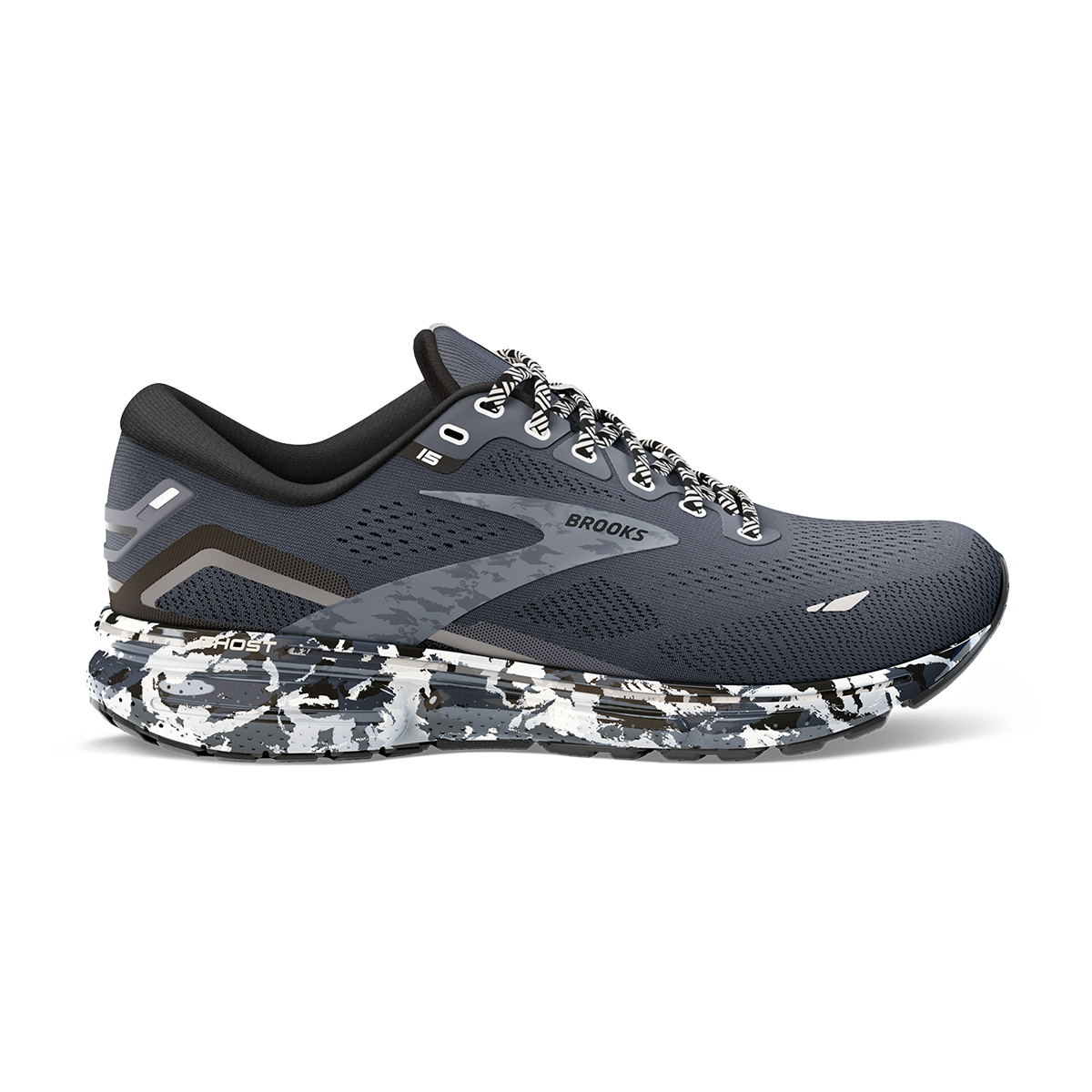 Brooks Ghost 15 - Ebony - Black - Oyster