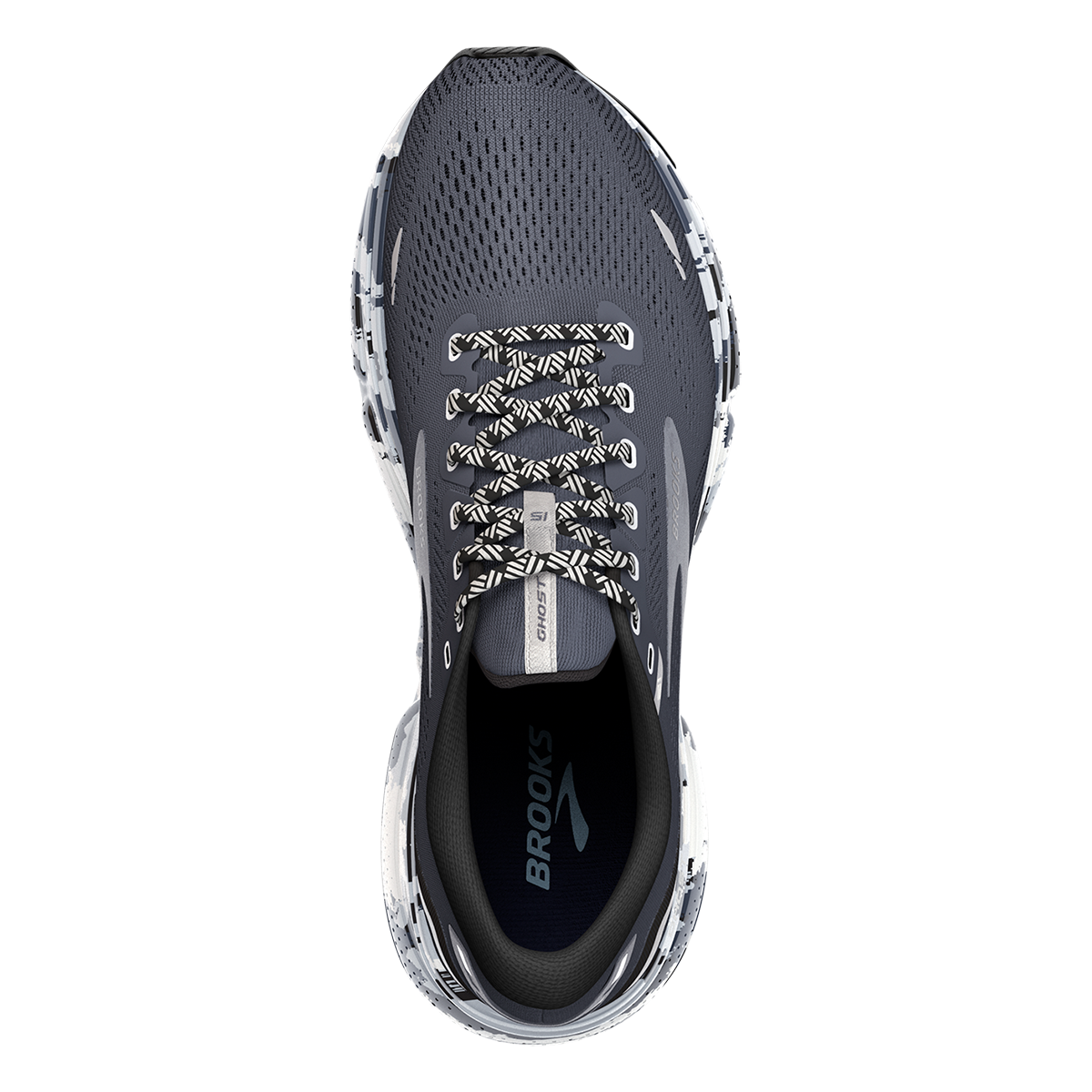 Brooks Ghost 15 - Ebony - Black - Oyster