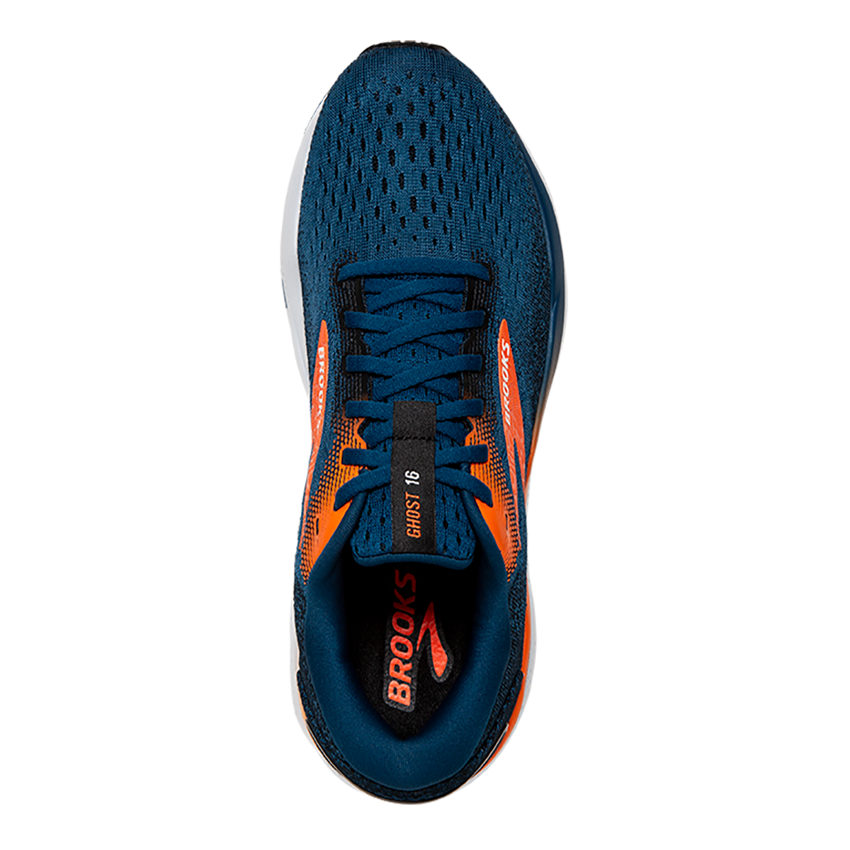 Brooks Ghost 16 - Blue Opal - Black - Nasturtium