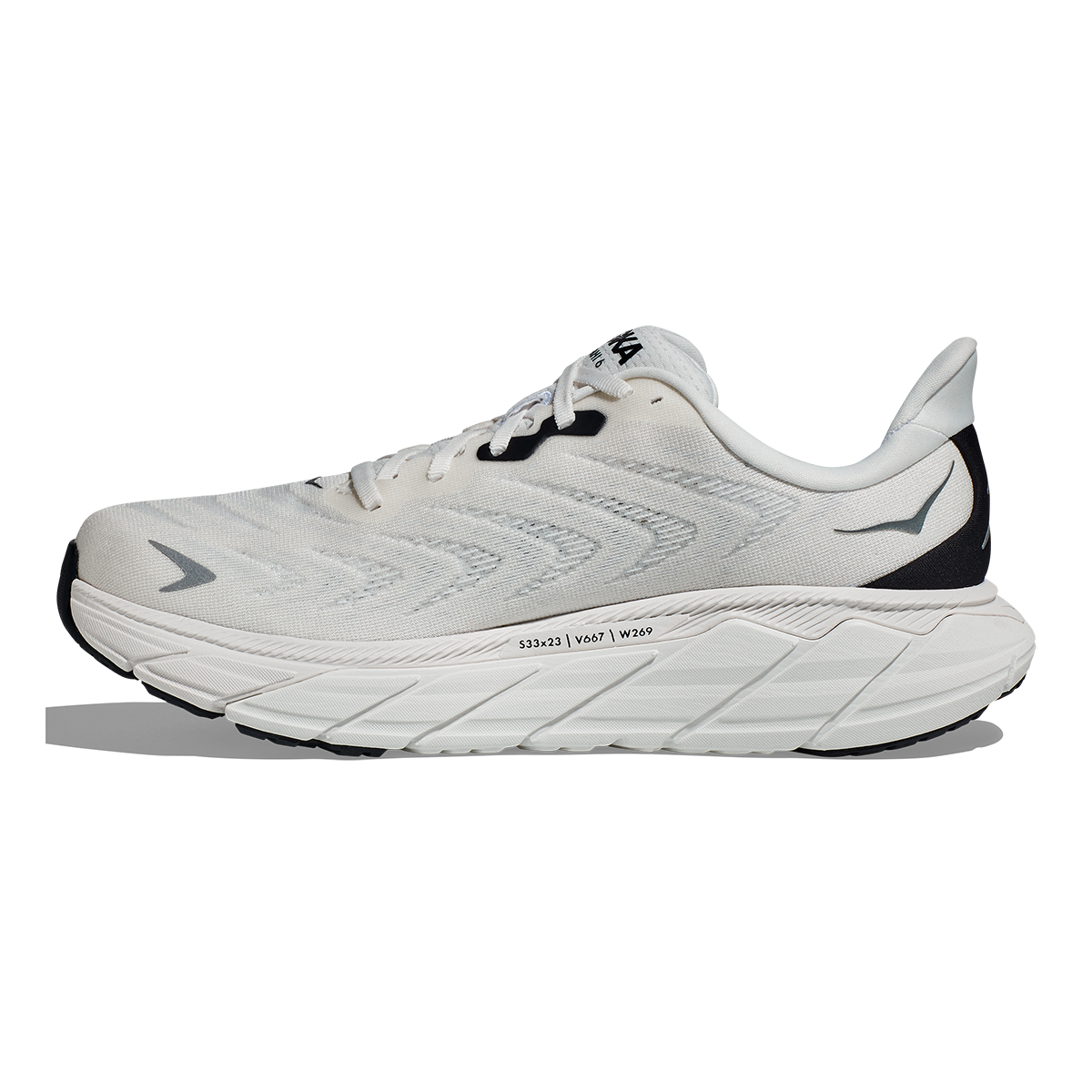 Hoka Arahi 6 - Blanc De Blanc - Steel Wool