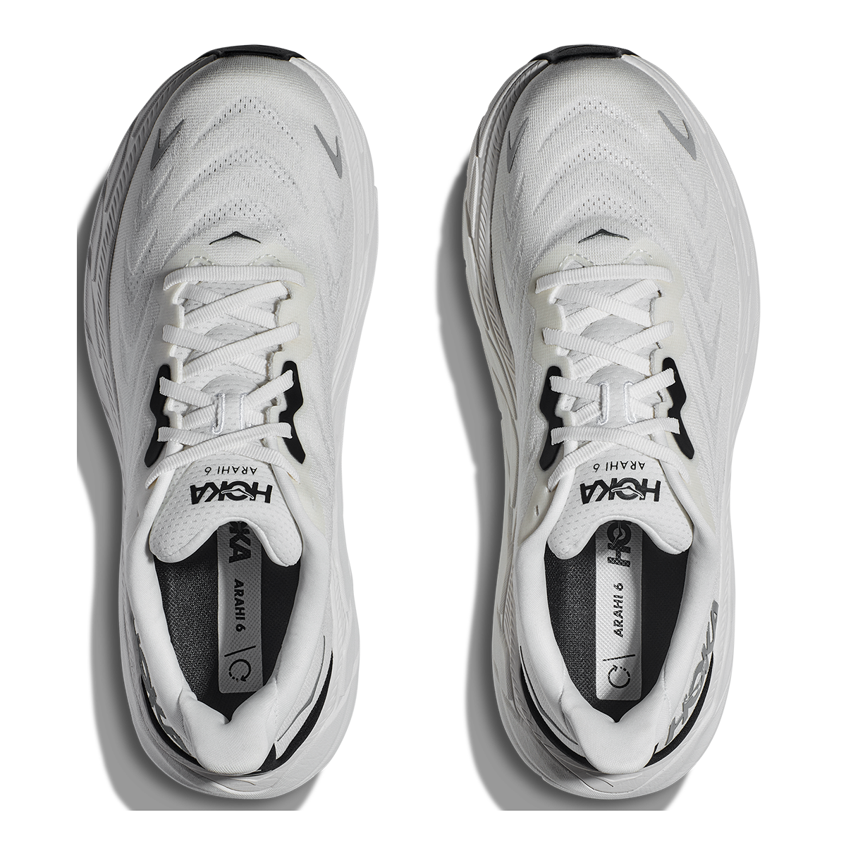 Hoka Arahi 6 - Blanc De Blanc - Steel Wool