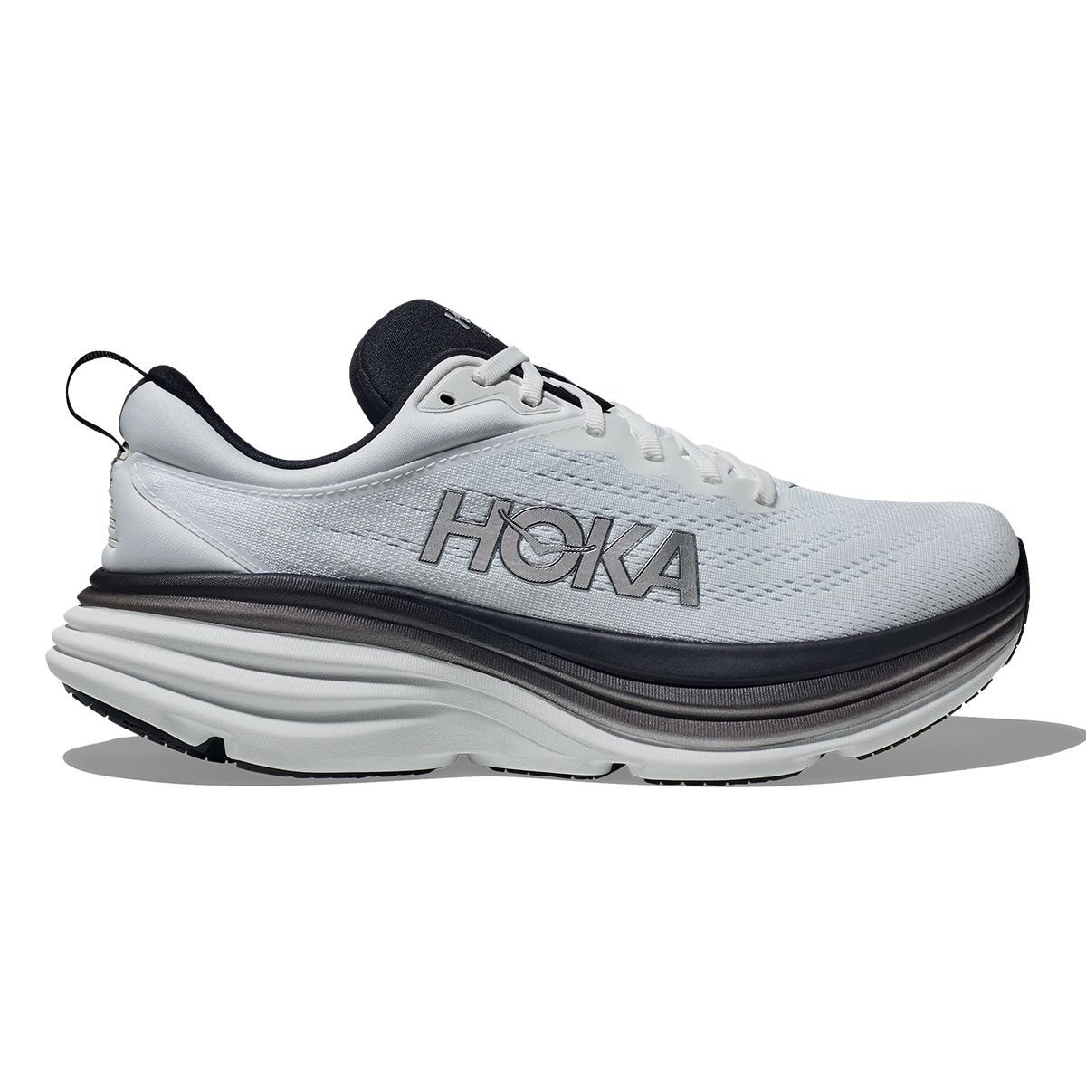 Hoka Bondi 8 - White - Black