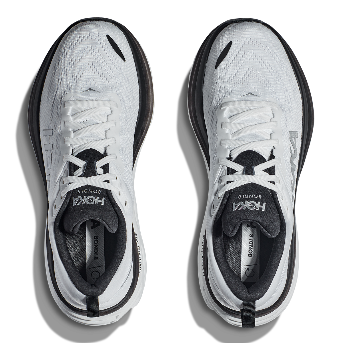 Hoka Bondi 8 - White - Black