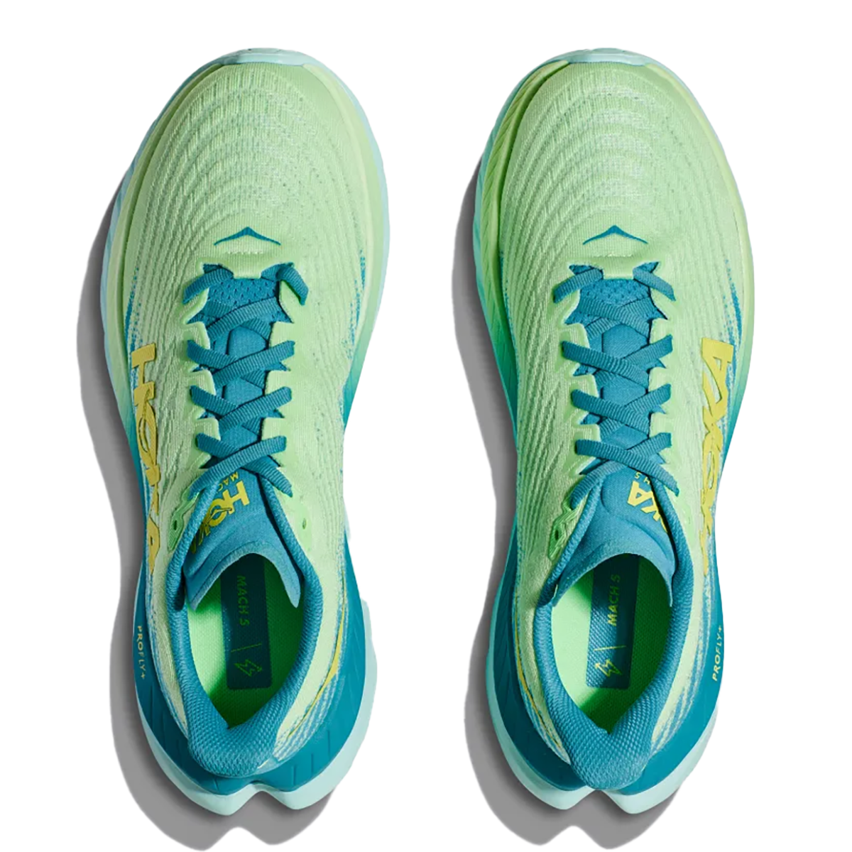 Hoka Mach 5 - Lime Glow - Ocean Mist